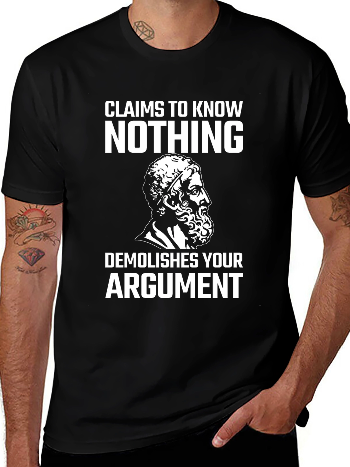 Variant 14 of Claims To Know Nothing T-Shirt