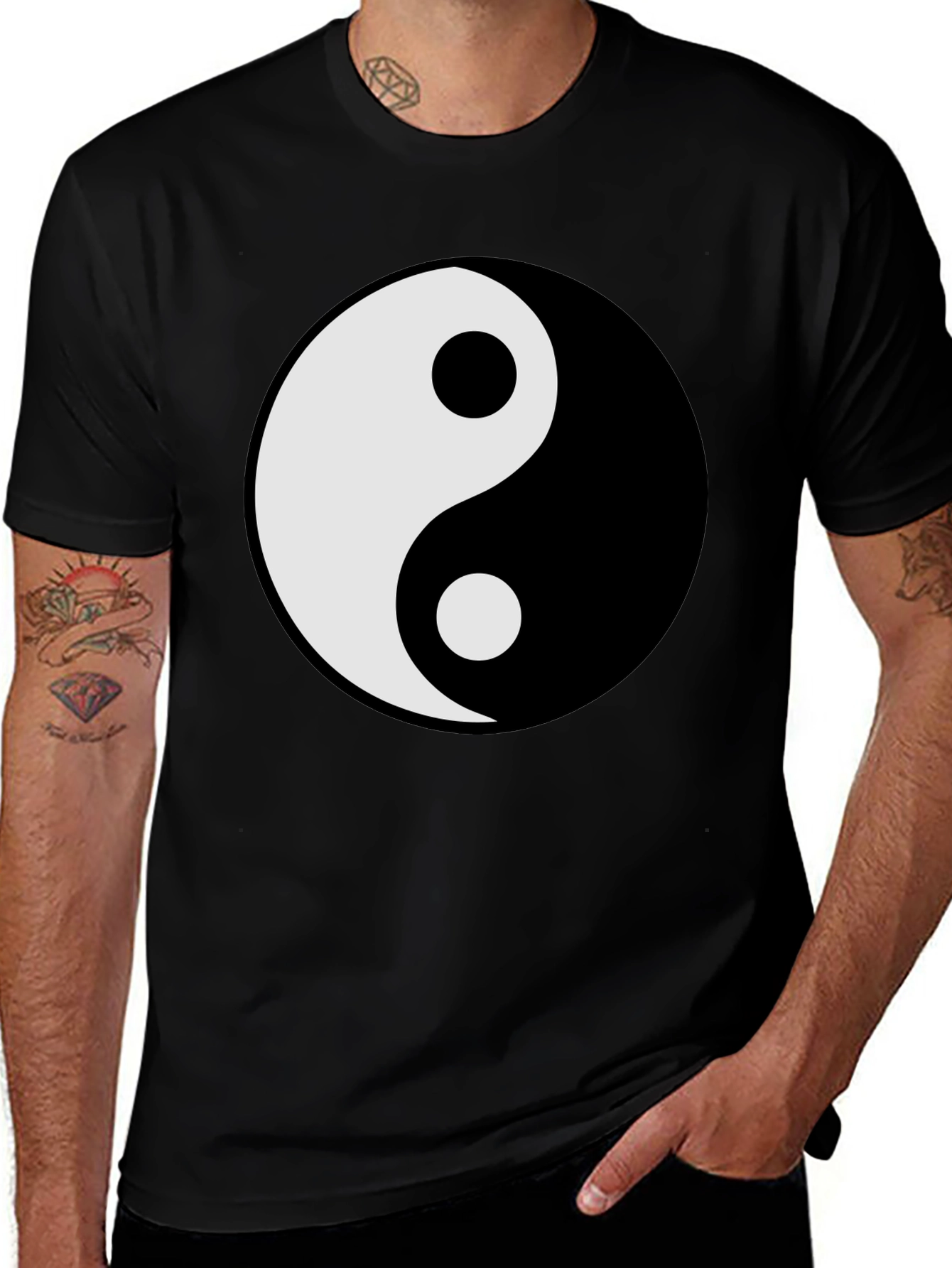 Yin Yang Graphic T-Shirt - Balance and Style