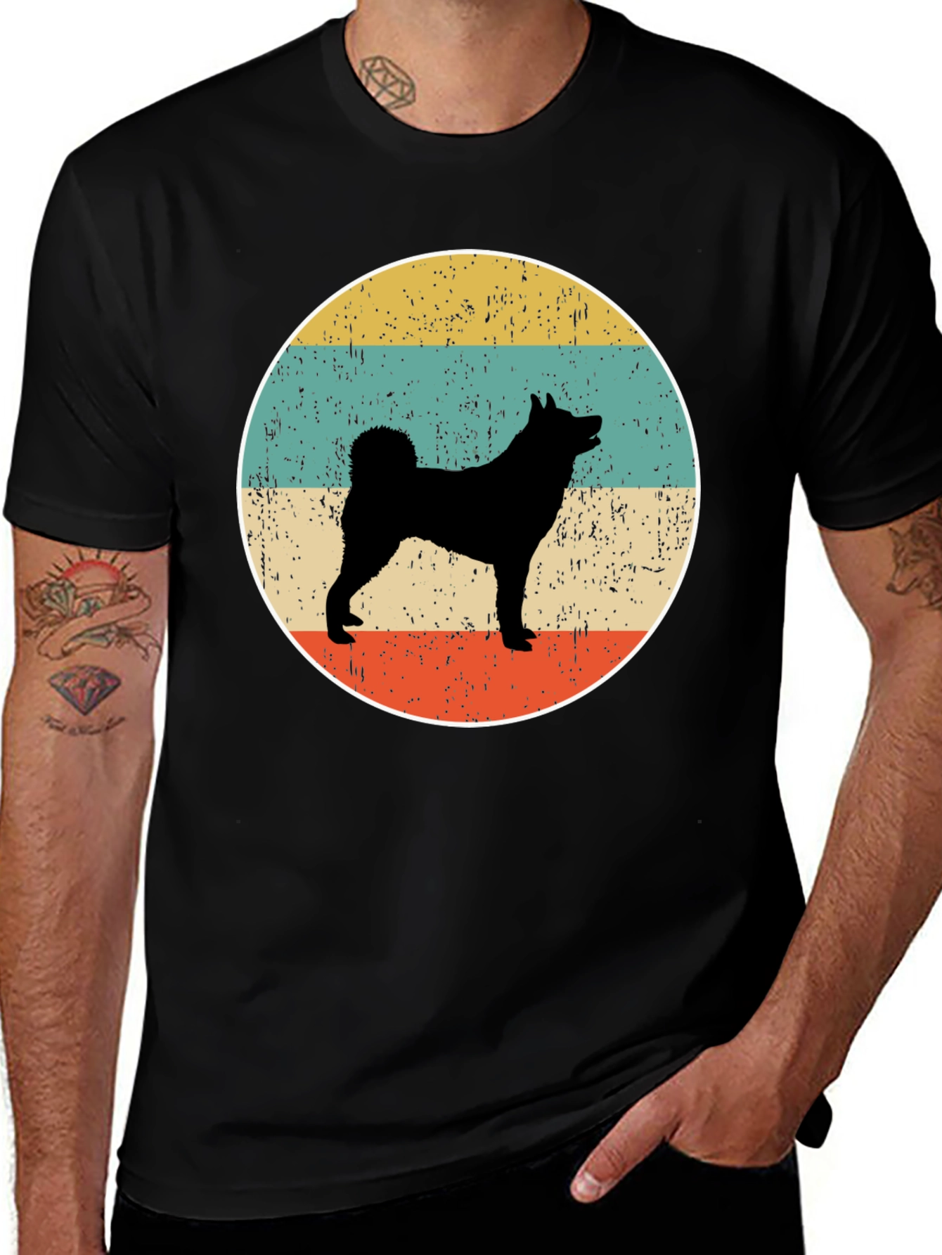 Variant 8 of Retro Dog Silhouette T-Shirt