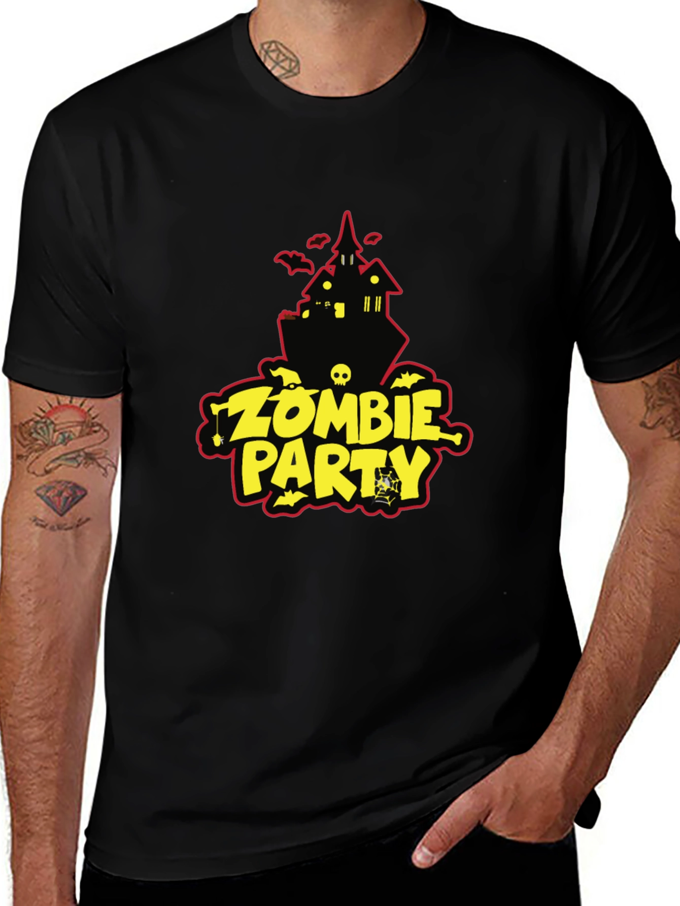 Zombie Party Black T-Shirt