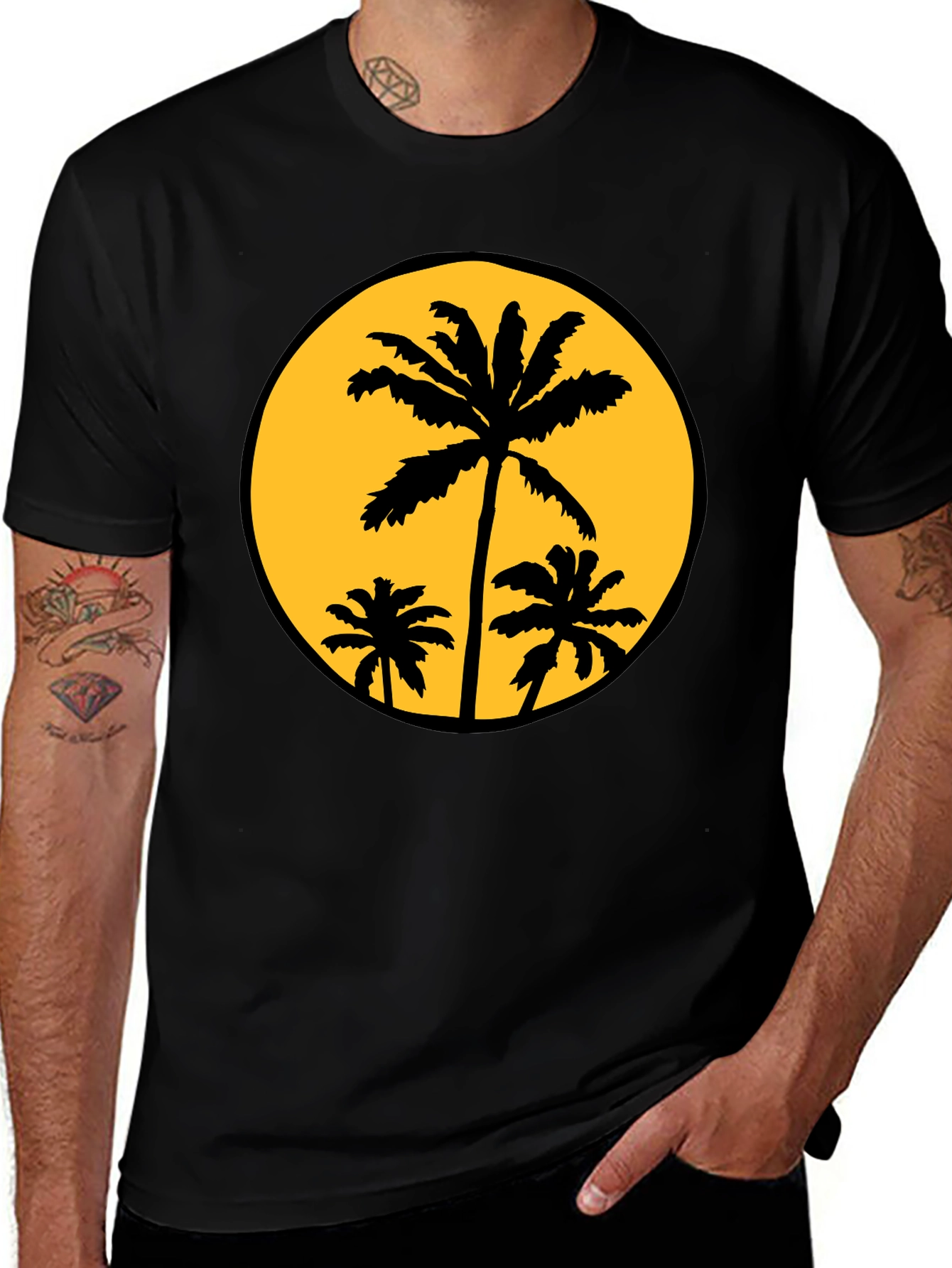 Variant 25 of Tropical Palm Tree Graphic Tee