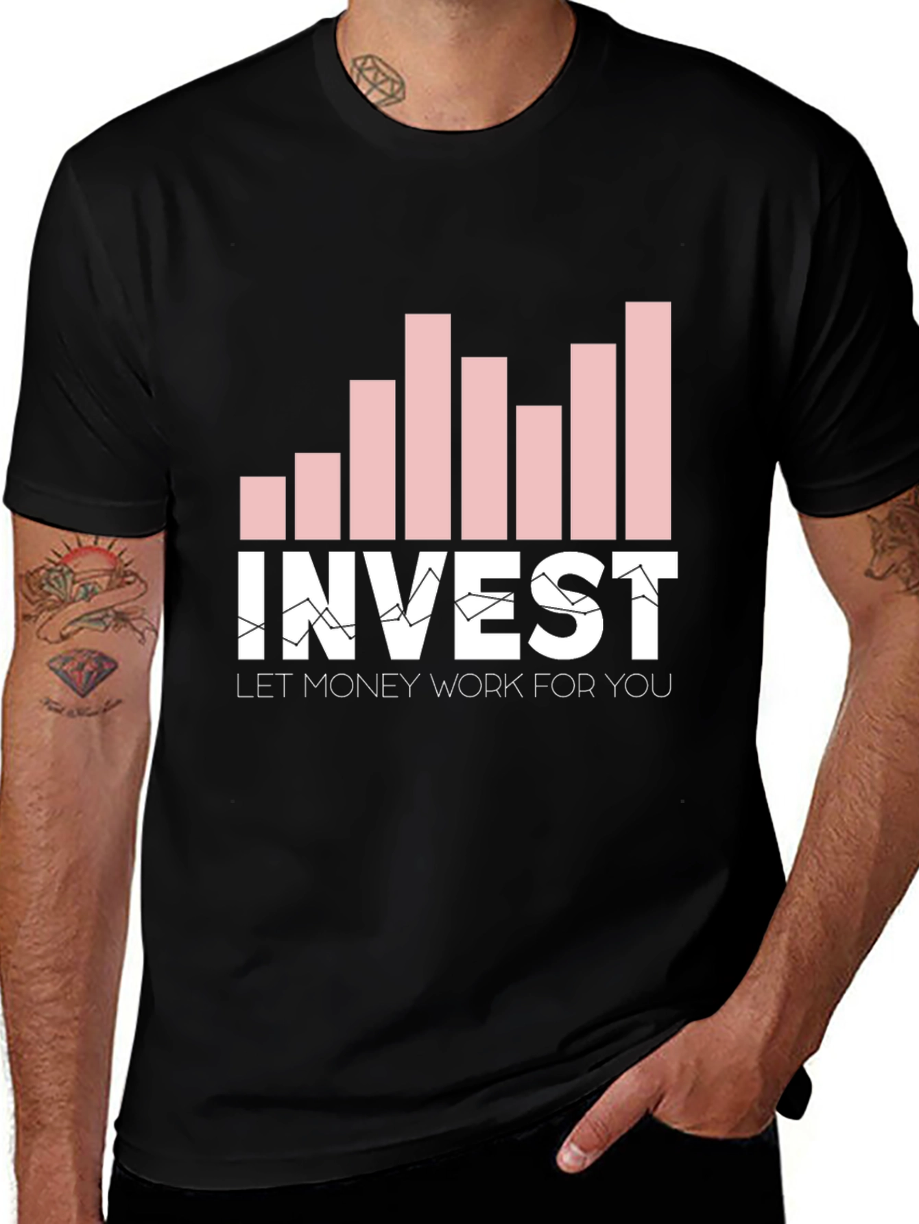 Invest Graphic Tee - Let Money Work For You