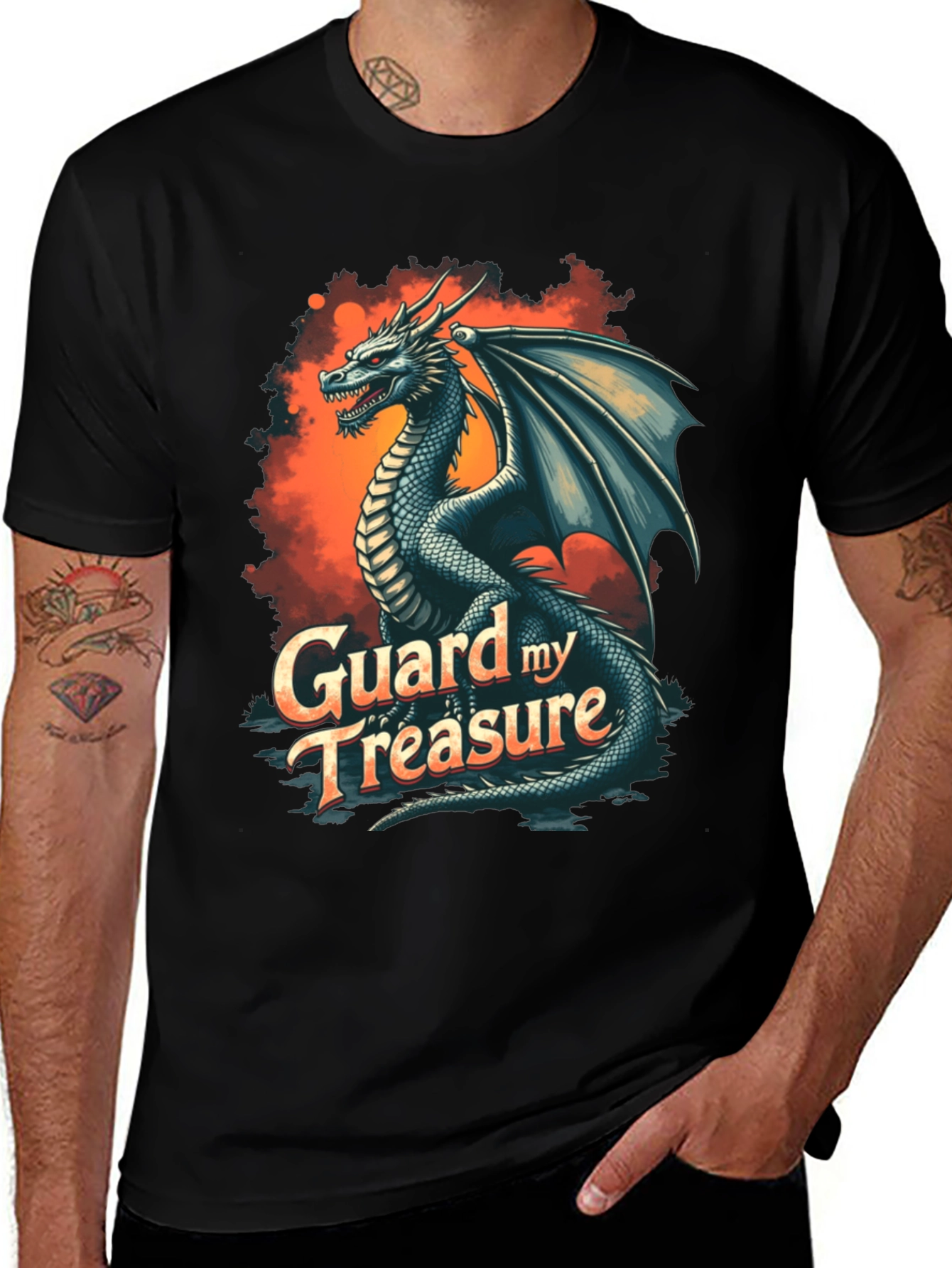 Variant 26 of Dragon Guard My Treasure Graphic T-Shirt