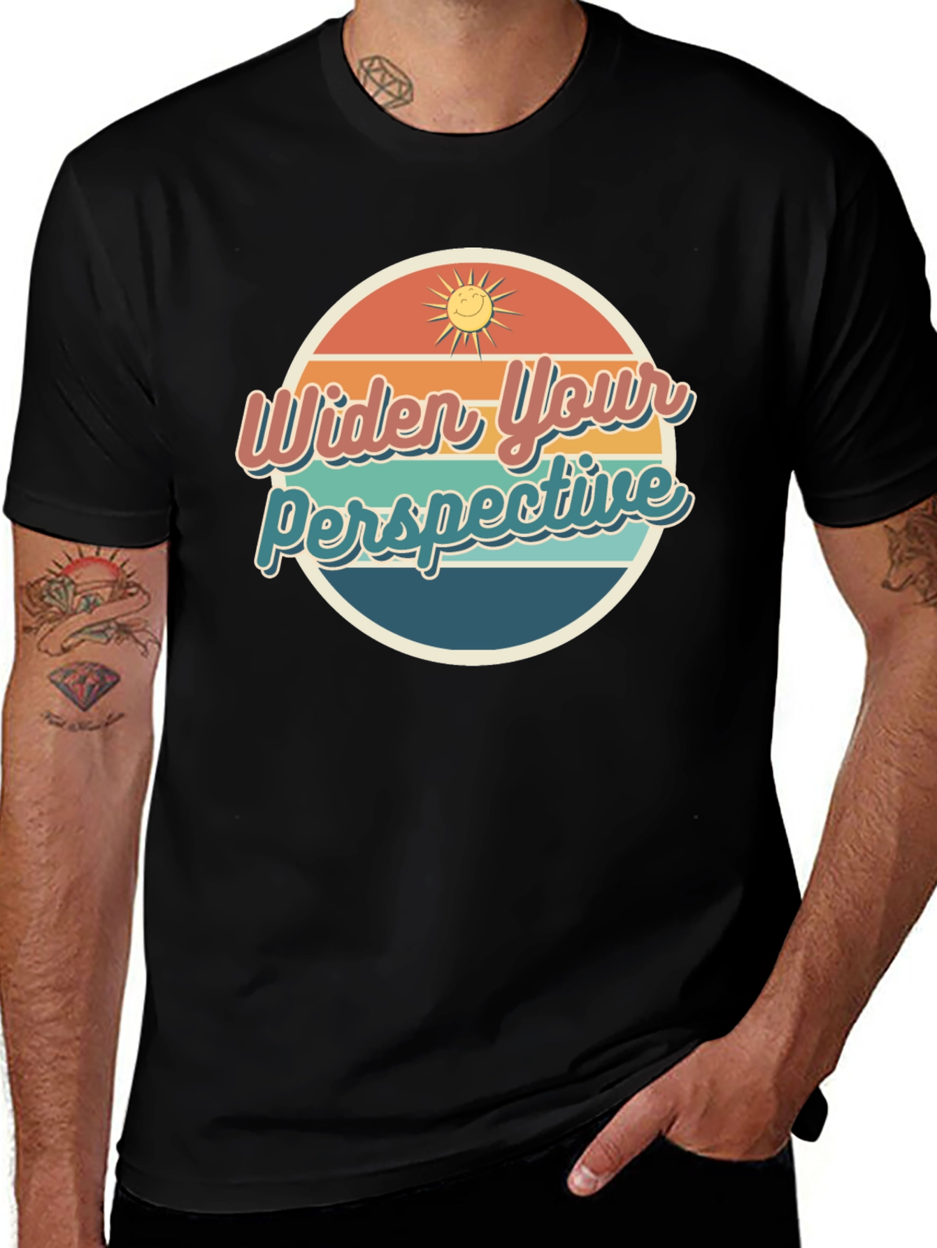 Variant 20 of Widen Your Perspective Retro Graphic Tee