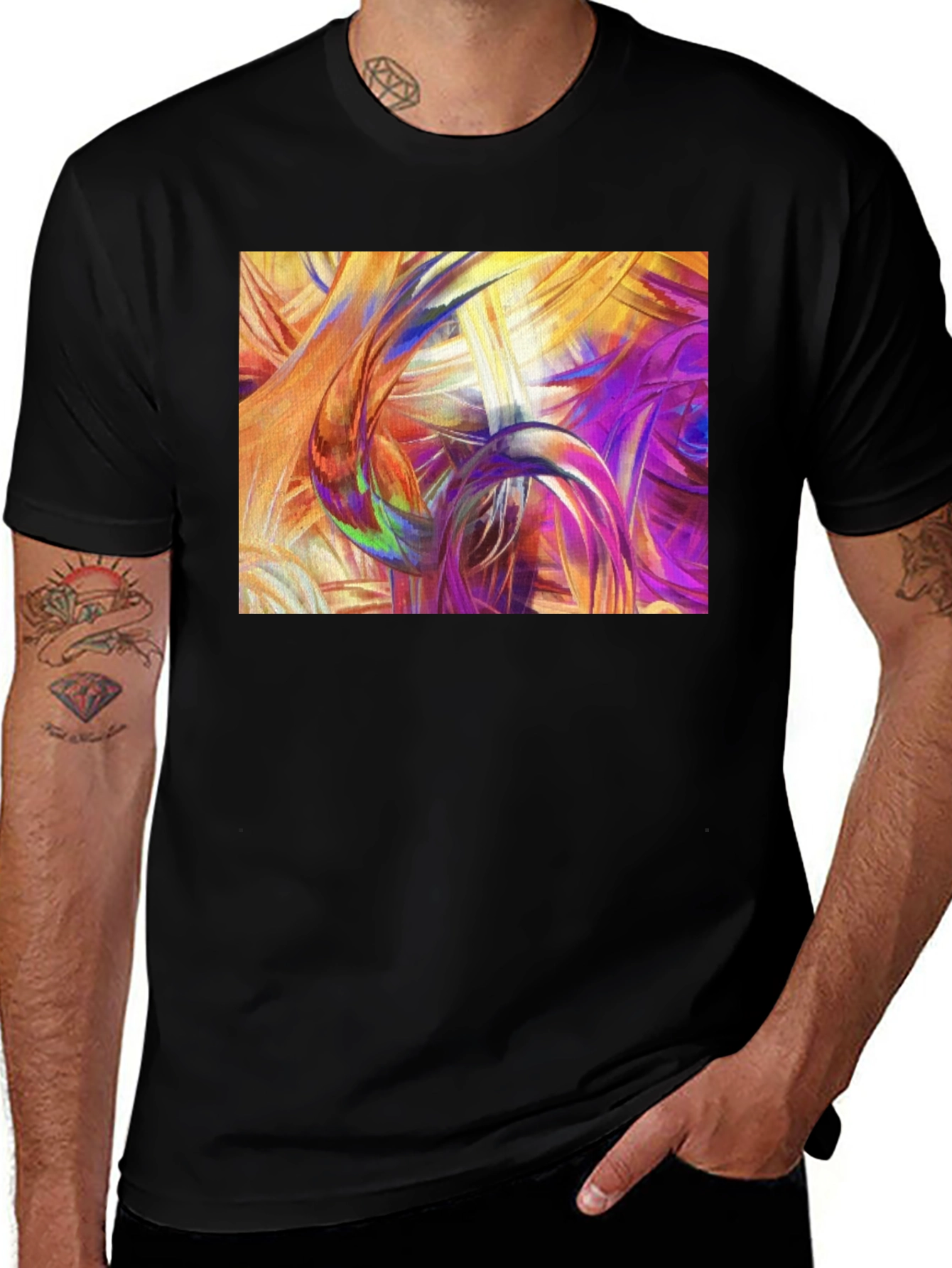 Variant 3 of Abstract Art T-Shirt - Vivid Colors