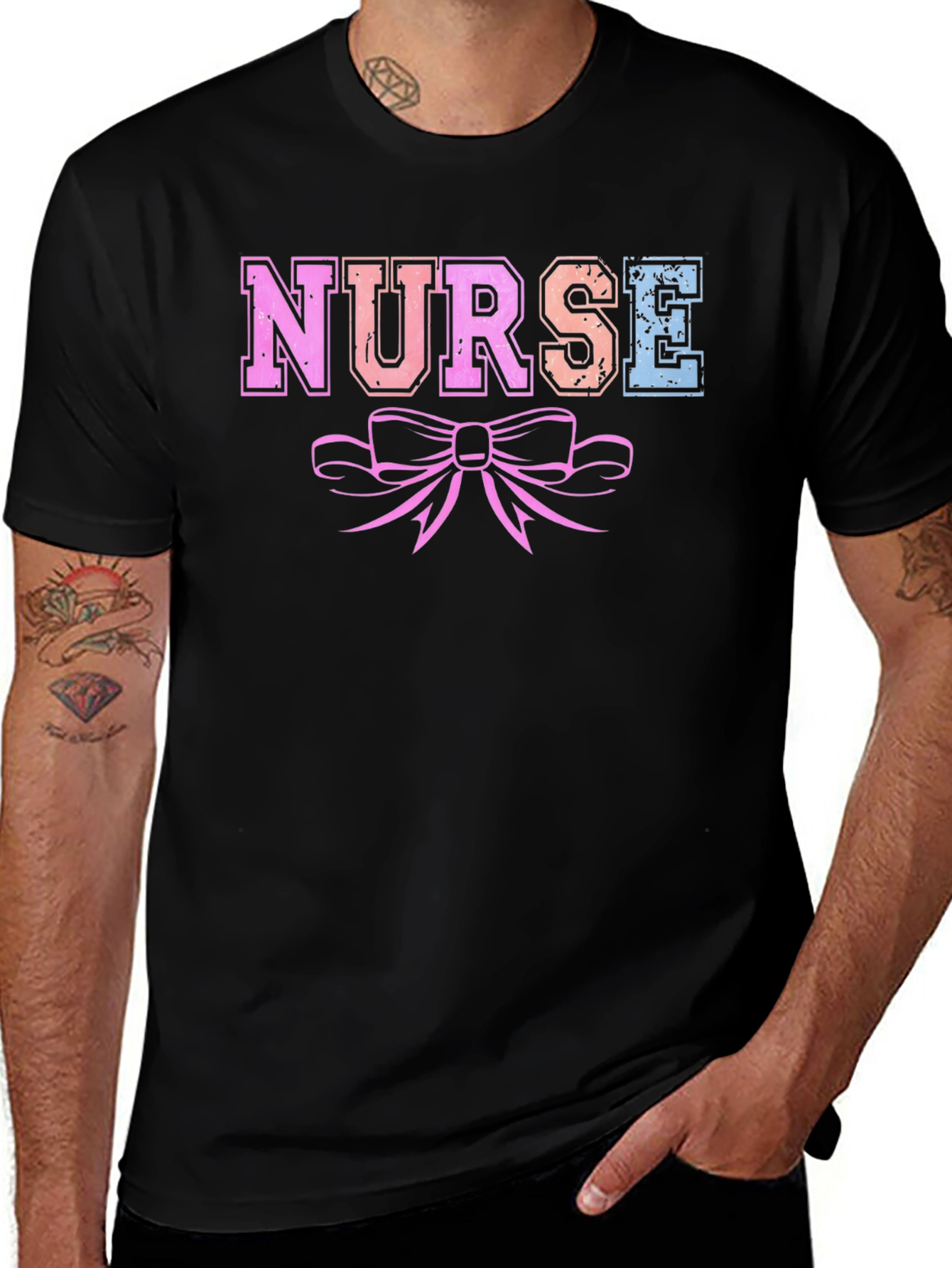 Variant 5 of Nurse Bow T-Shirt, Medical Apparel