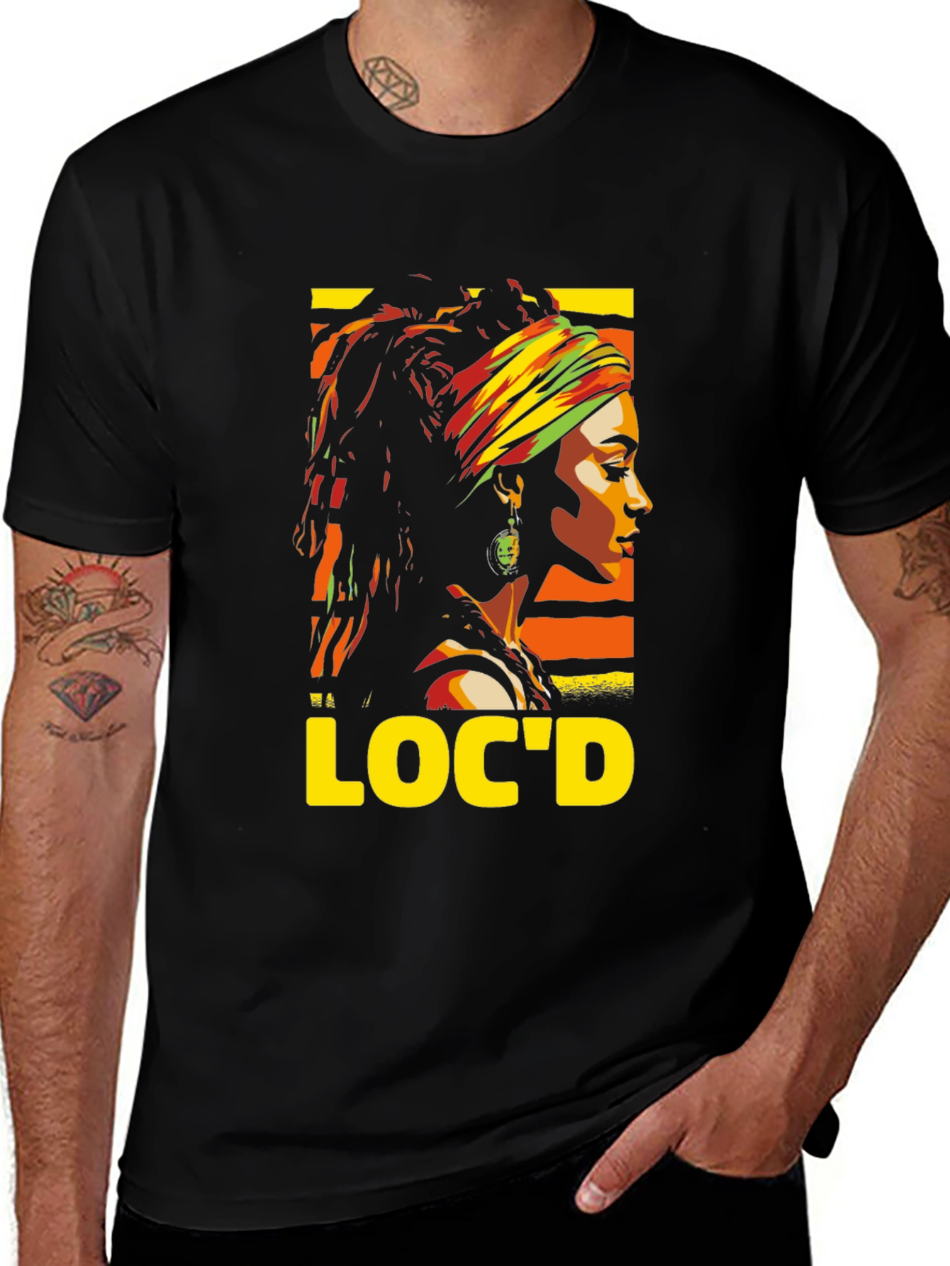 Variant 8 of Loc'd Graphic Tee - Black T-Shirt