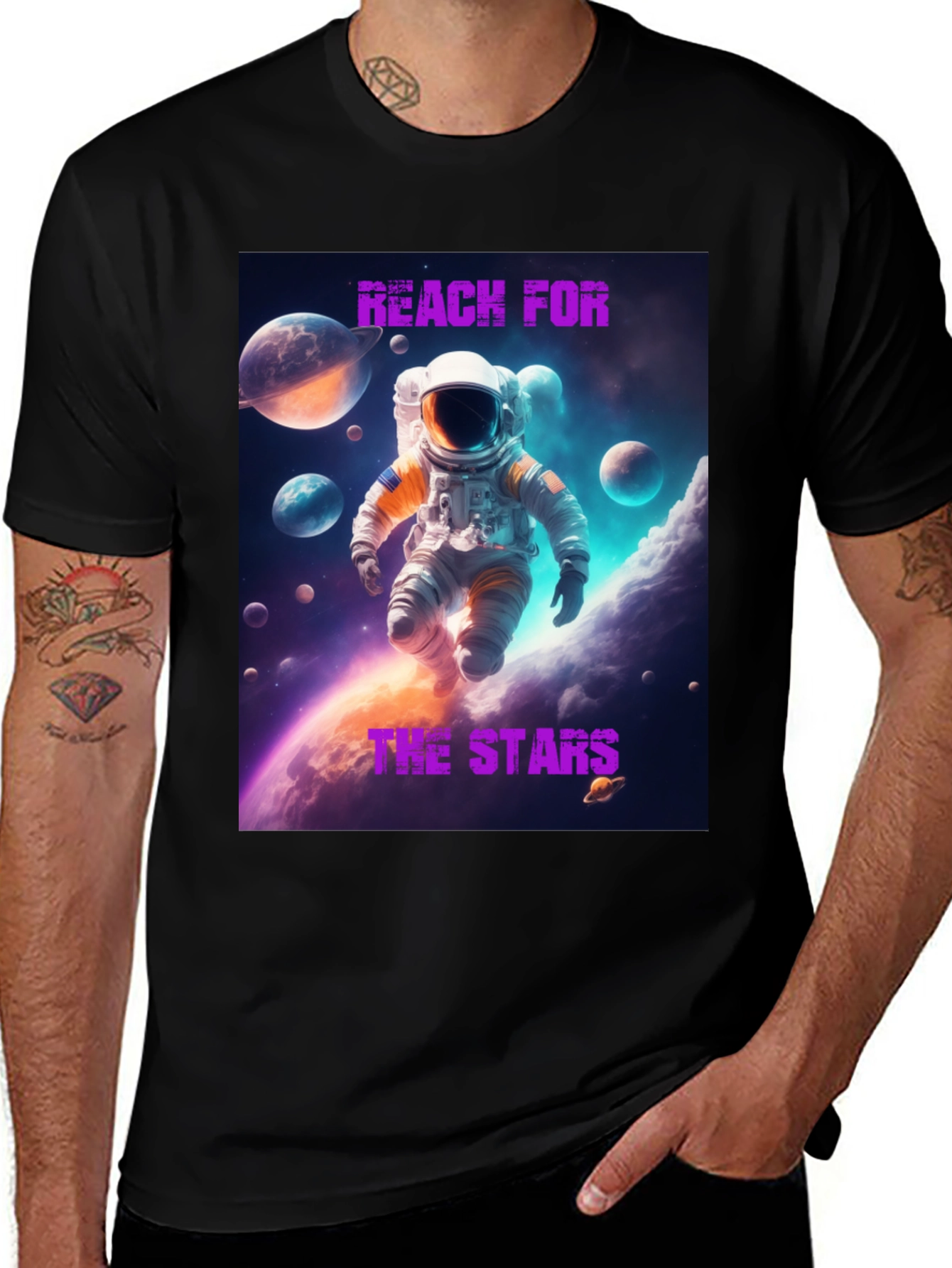 Variant 22 of Reach for the Stars Graphic T-Shirt