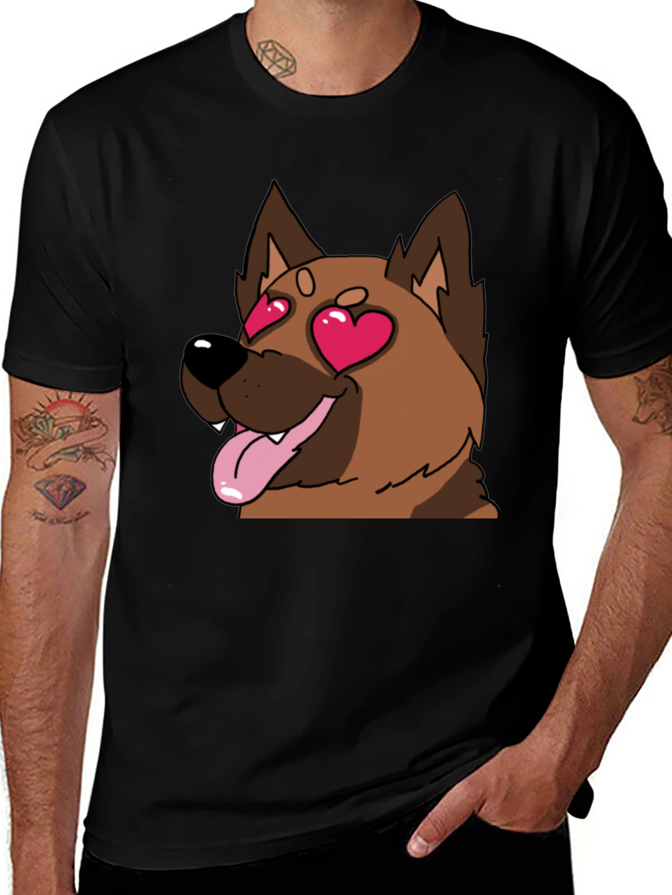 Variant 28 of Love Struck Dog Graphic T-Shirt