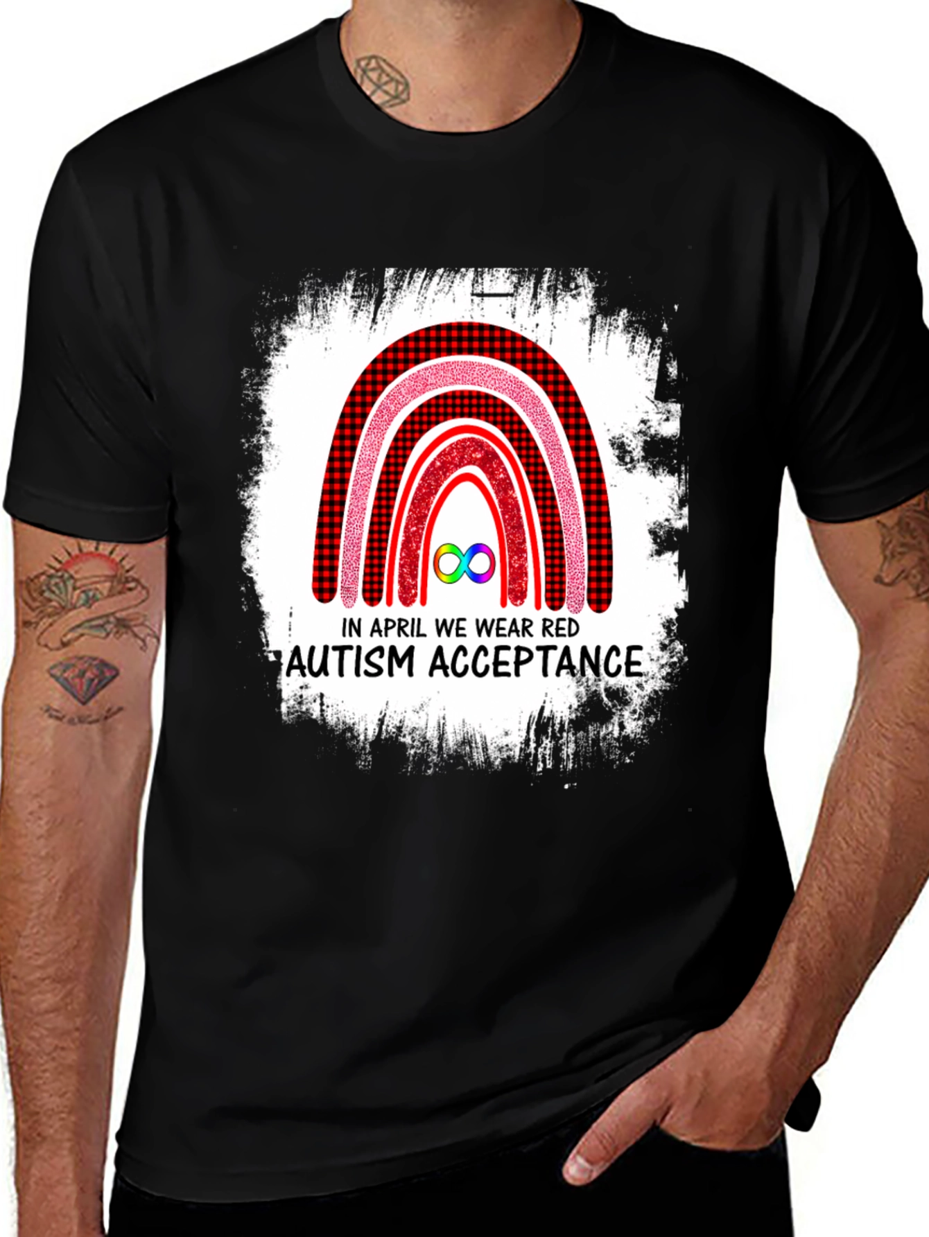 Variant 30 of Autism Acceptance Rainbow T-Shirt