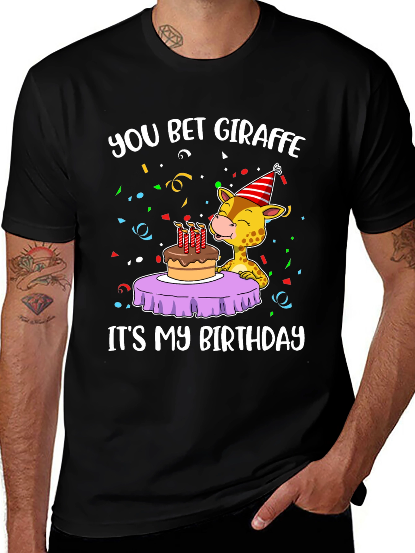 Variant 14 of You Bet Giraffe Birthday T-Shirt