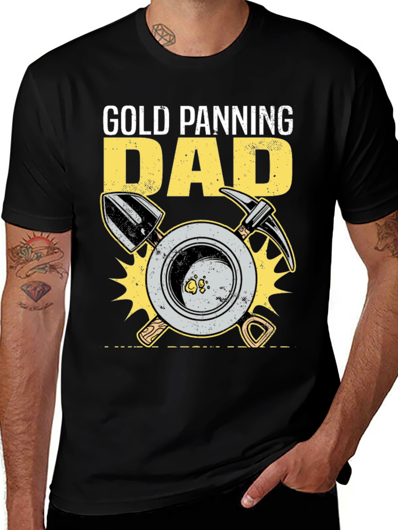 Variant 4 of Gold Panning Dad Graphic Tee