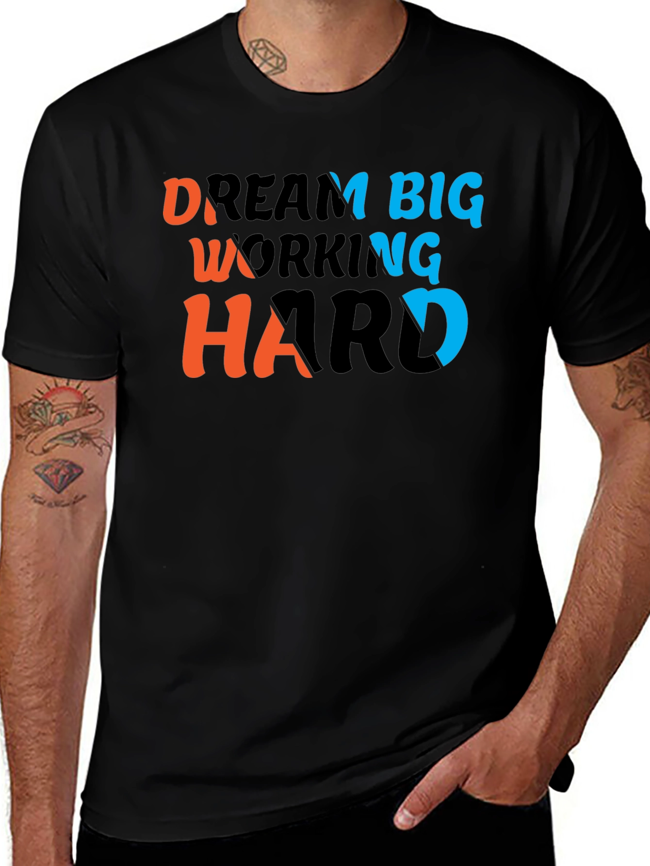 Variant 10 of Dream Big Work Hard T-Shirt - Motivational Tee