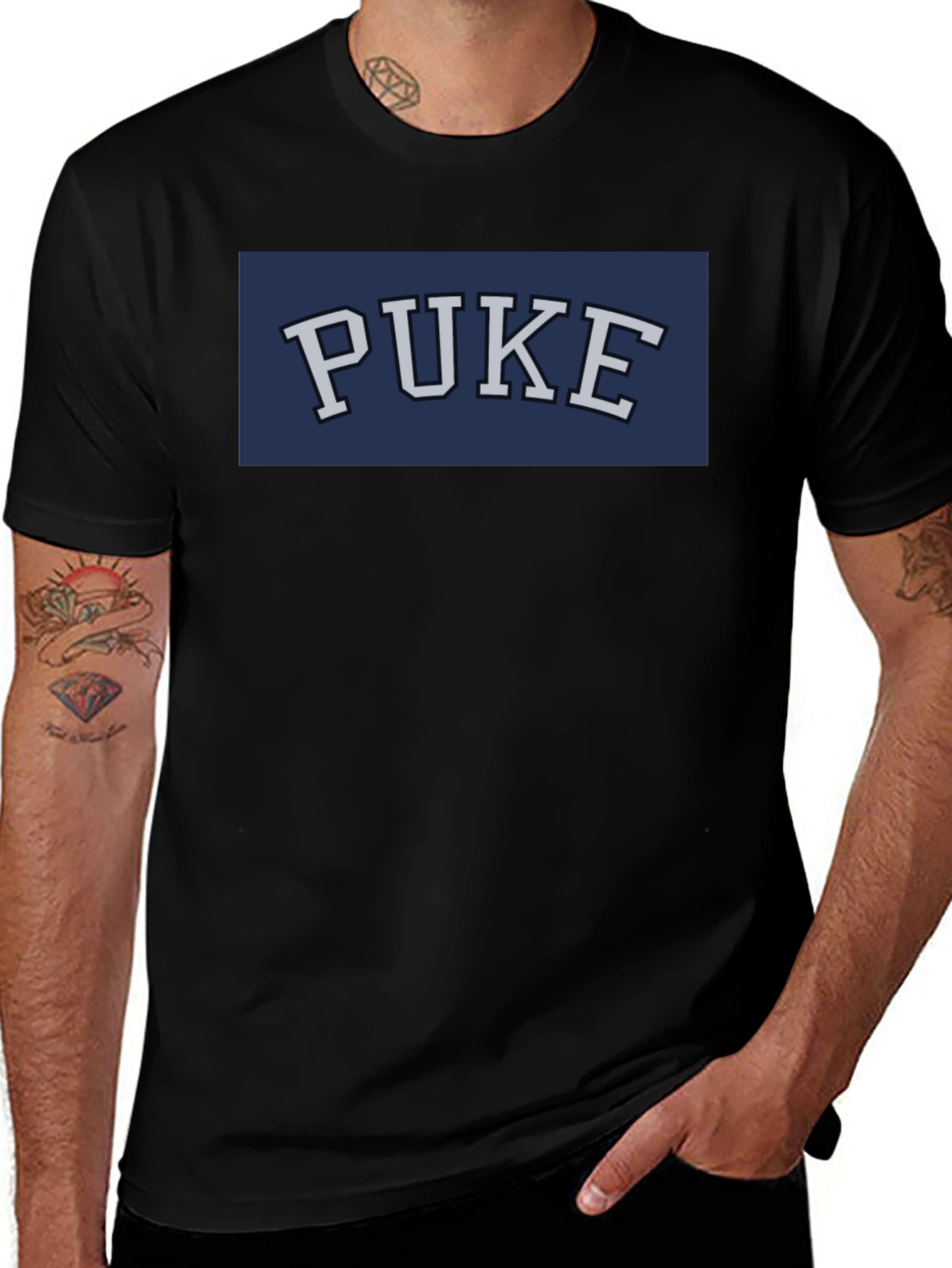 Variant 9 of PUKE Graphic Tee - Funny College Humor T-Shirt