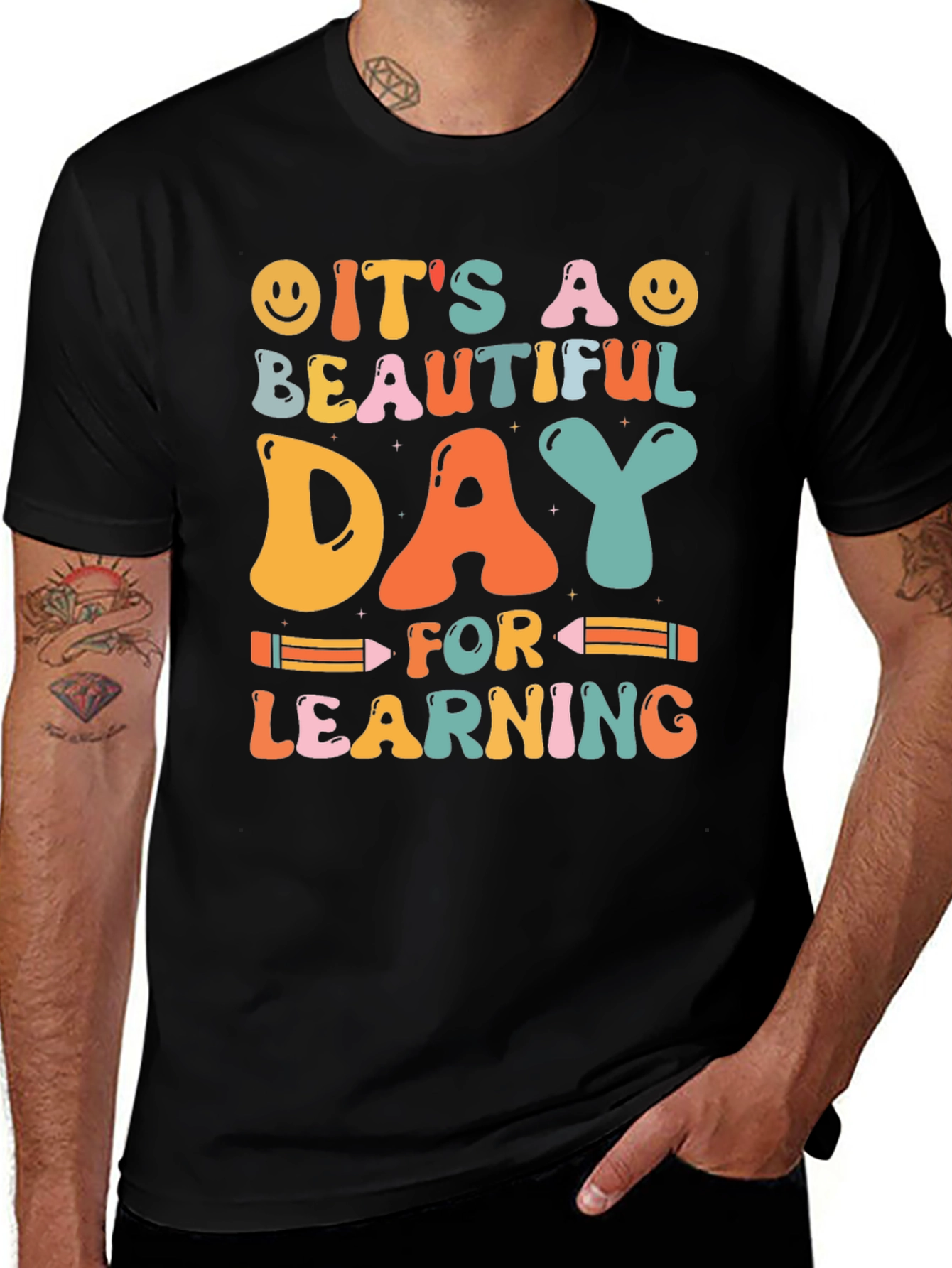 Retro "It's A Beautiful Day For Learning" T-Shirt