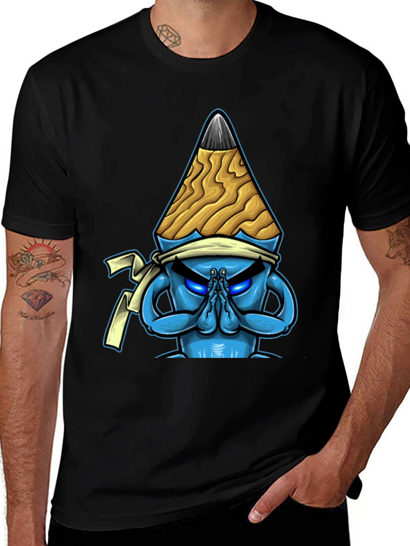 Variant 2 of Pencil Ninja Graphic T-Shirt - Unique Design