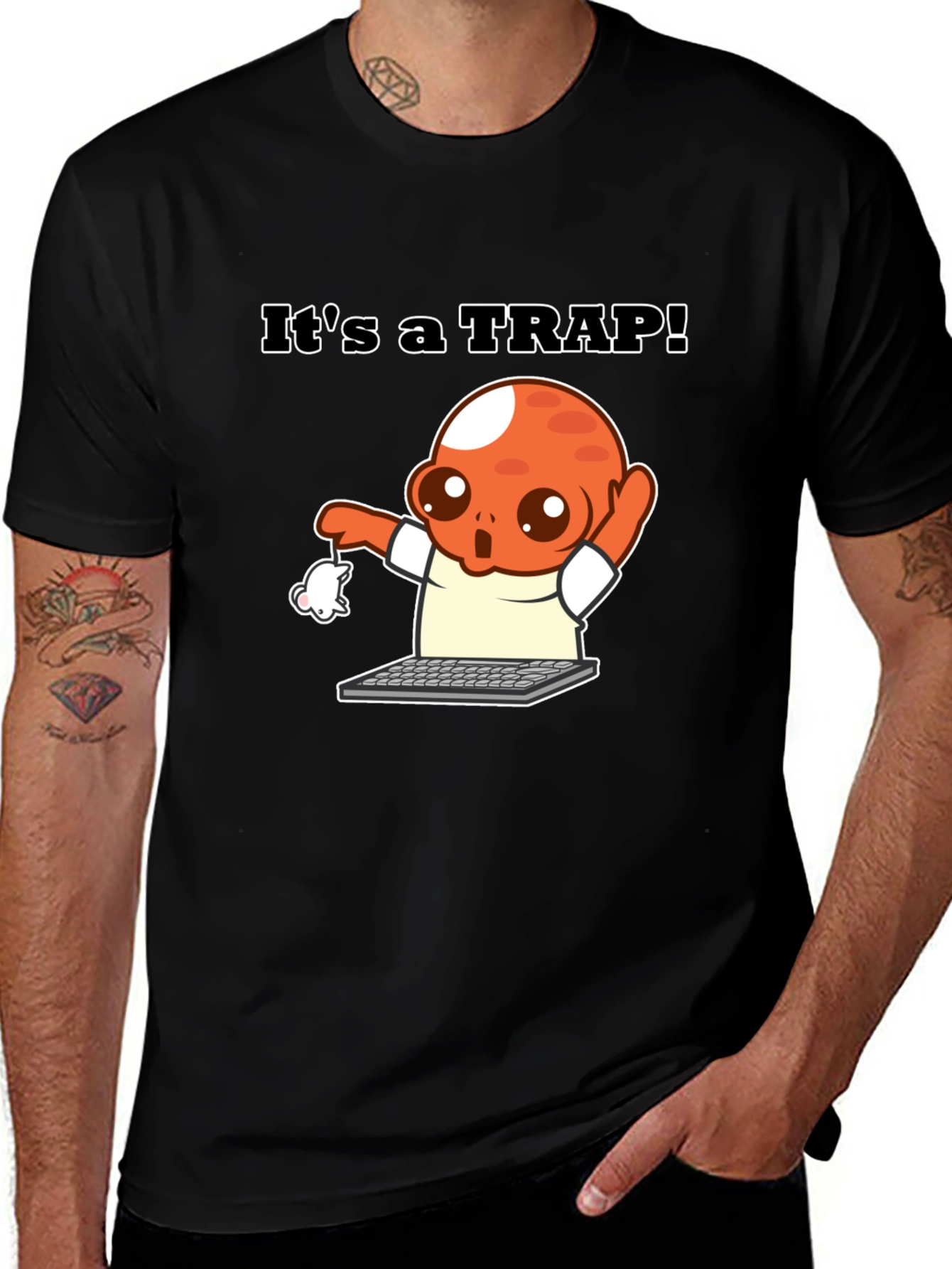 Variant 27 of It's a Trap! Funny Cartoon Graphic Tee