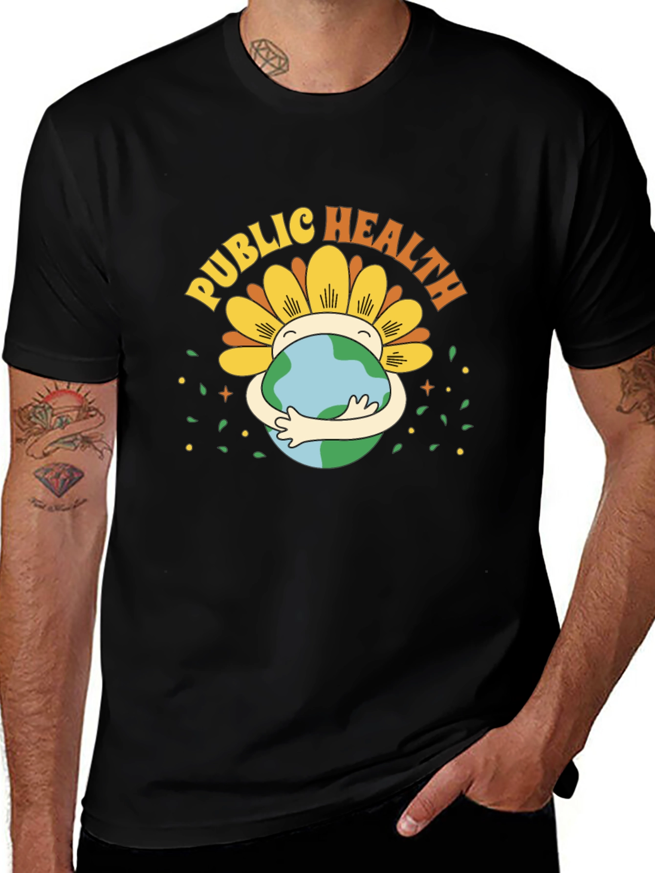 Variant 4 of Public Health Earth Hug T-Shirt
