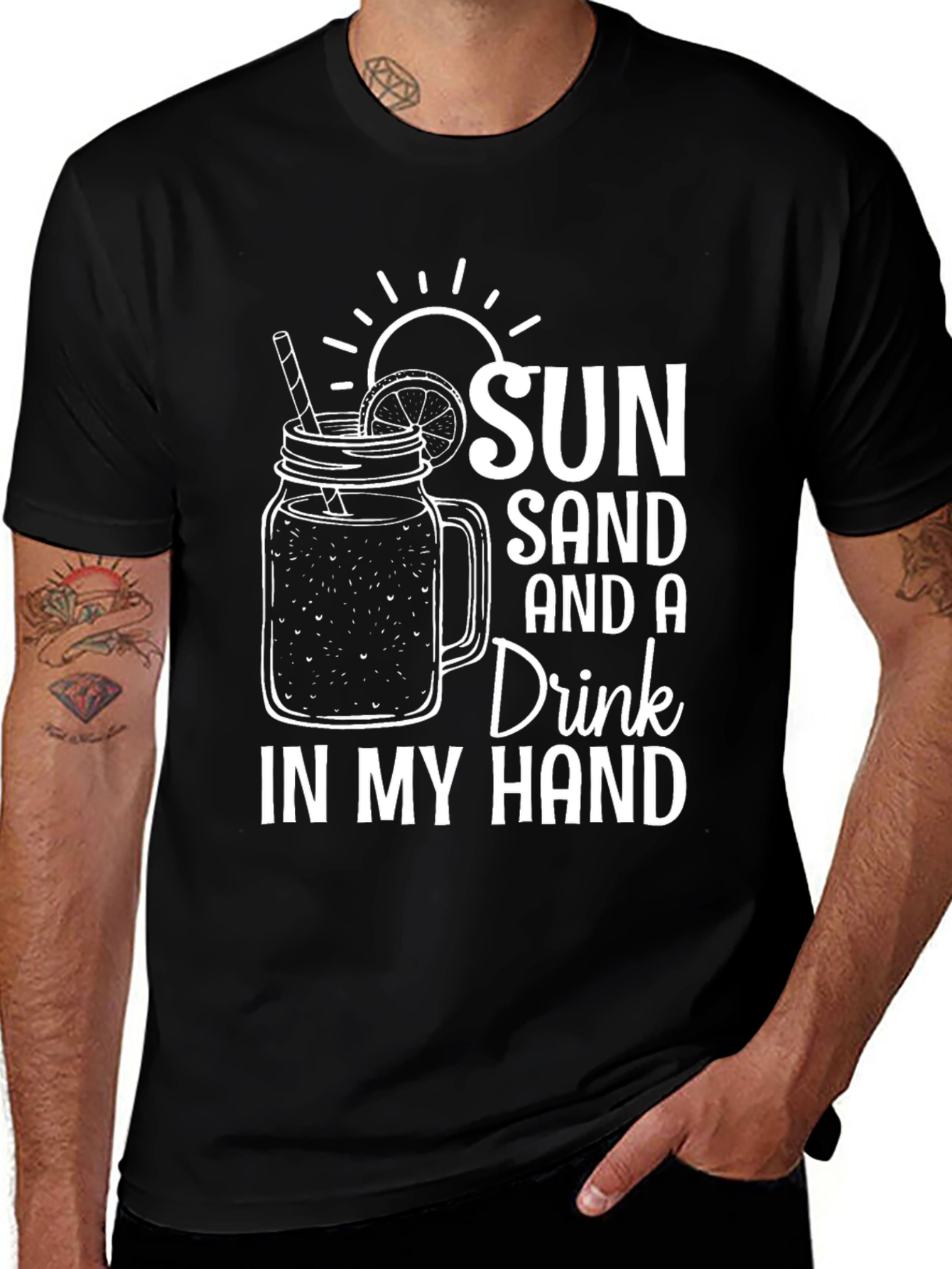 Variant 17 of Sun Sand & A Drink T-Shirt