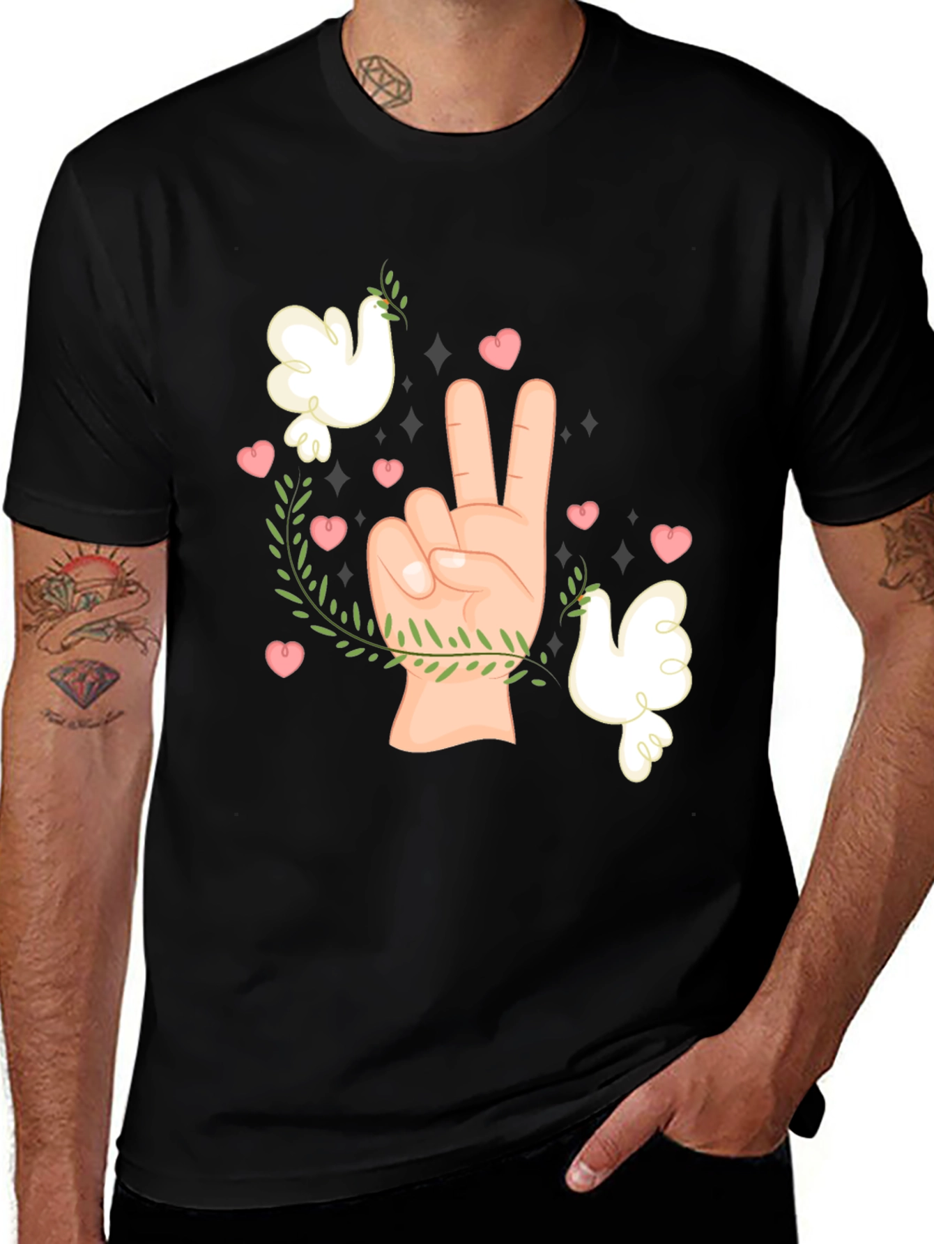 Variant 9 of Peace & Love Dove T-Shirt