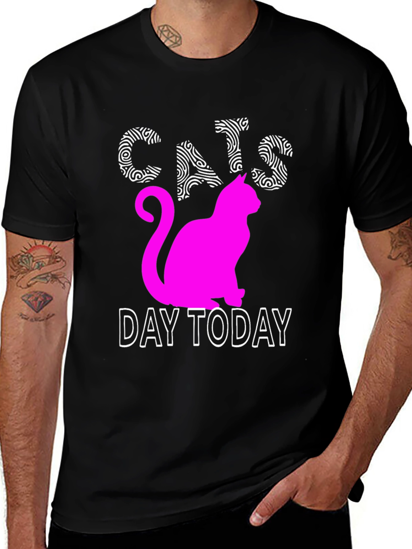 Variant 11 of Cats Day Today Graphic Tee