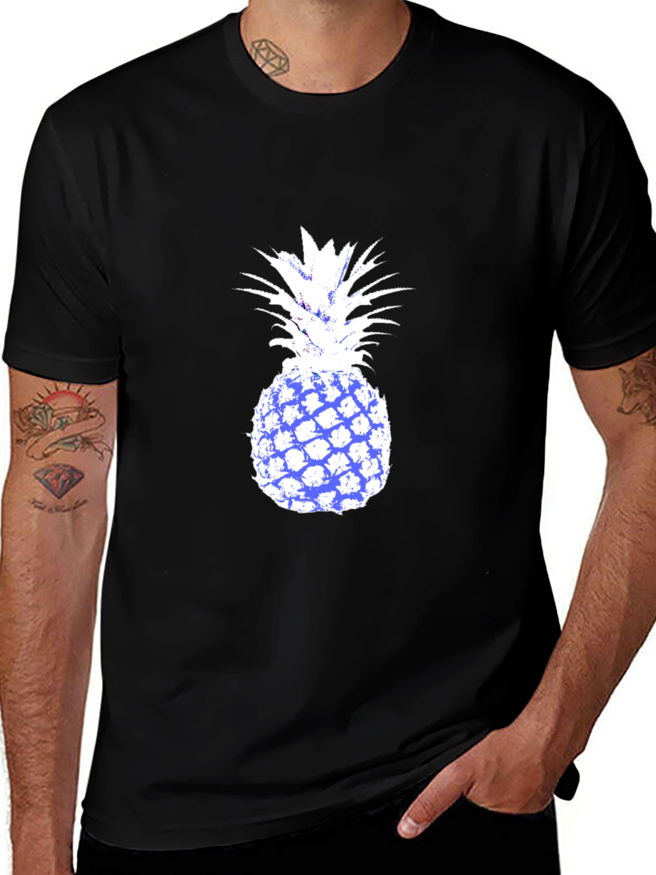 Variant 9 of Pineapple Graphic Tee - Cool Summer Style