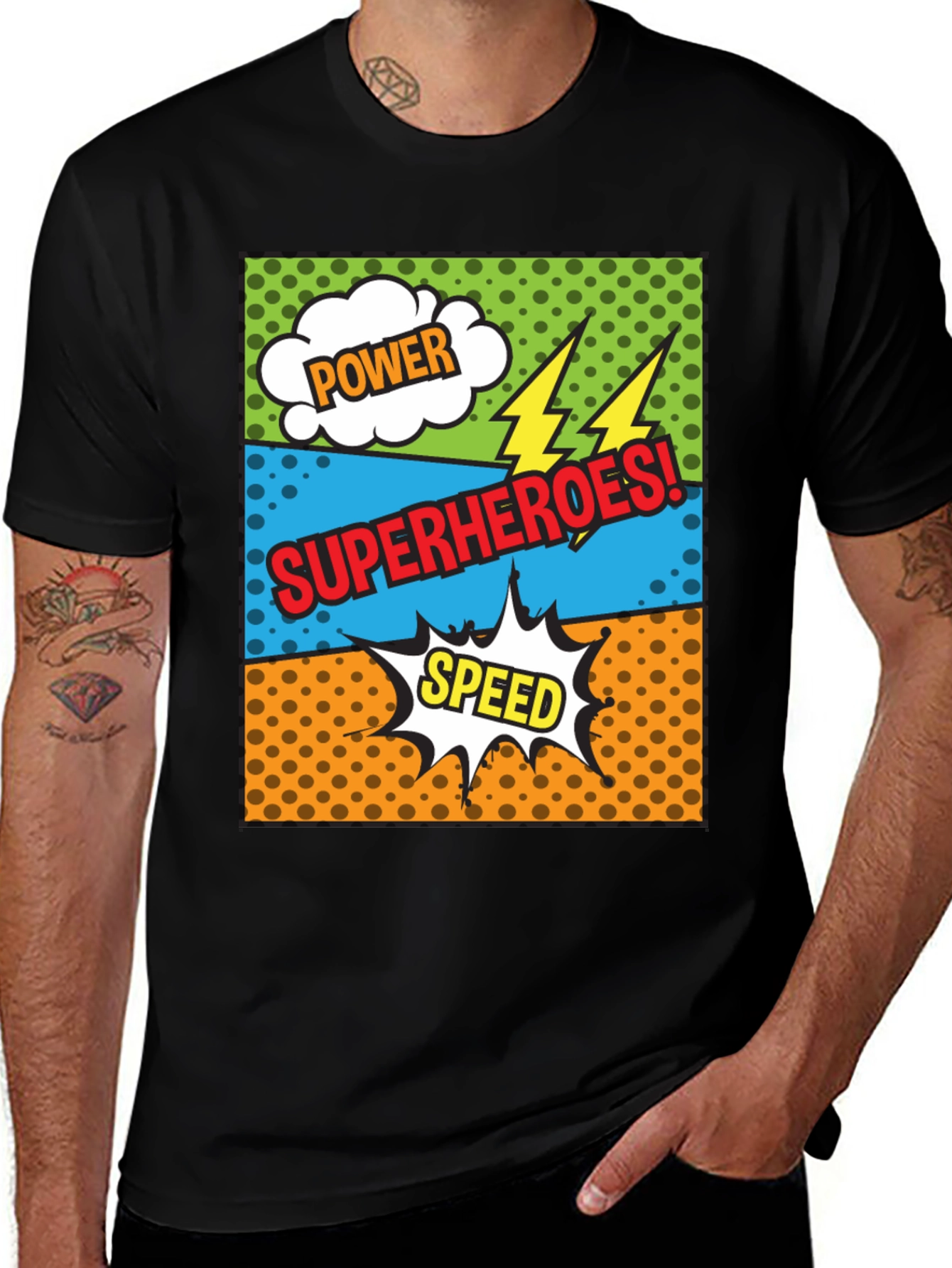 Variant 29 of Superhero Comic Style T-Shirt