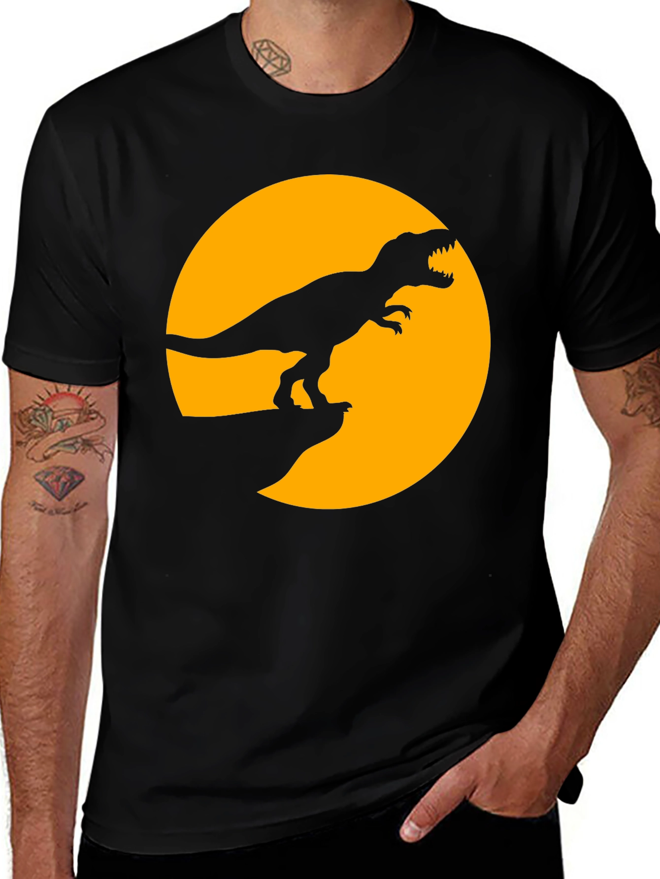 Variant 3 of Dino Sunset T-Shirt