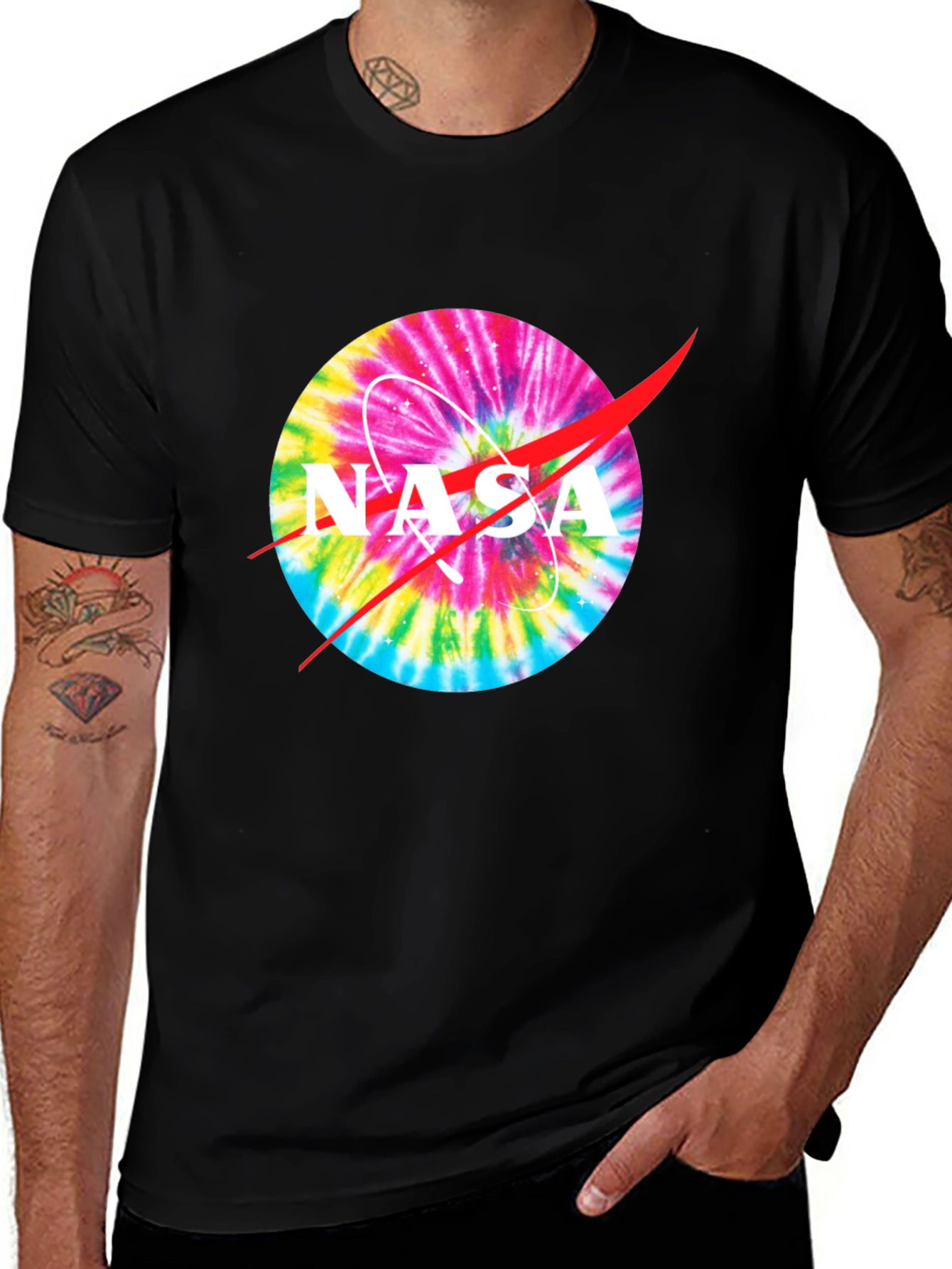 NASA Tie-Dye Logo Graphic T-Shirt