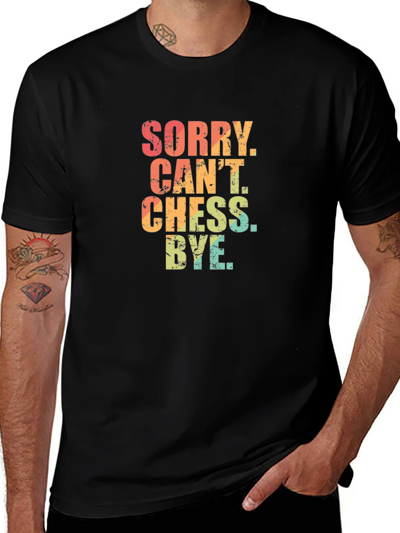 Variant 15 of Sorry Can't Chess Bye T-Shirt - Funny Chess Player Tee