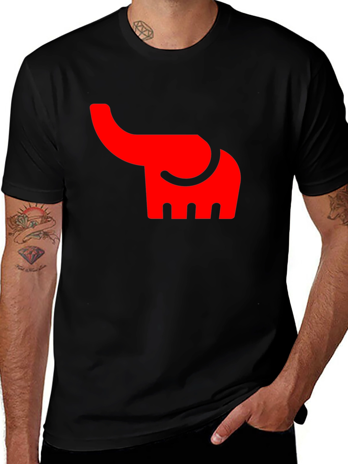 Variant 26 of Elephant Graphic Tee - Modern Menswear