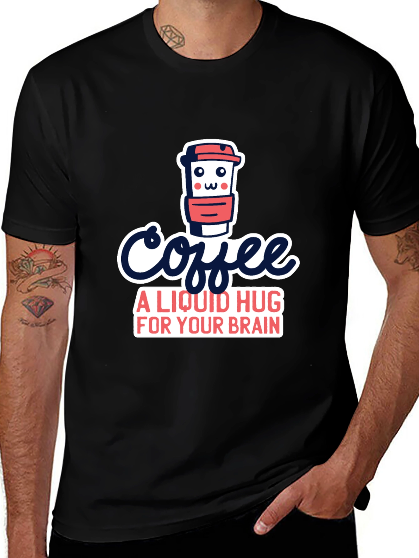 Black Coffee: A Liquid Hug T-Shirt main image