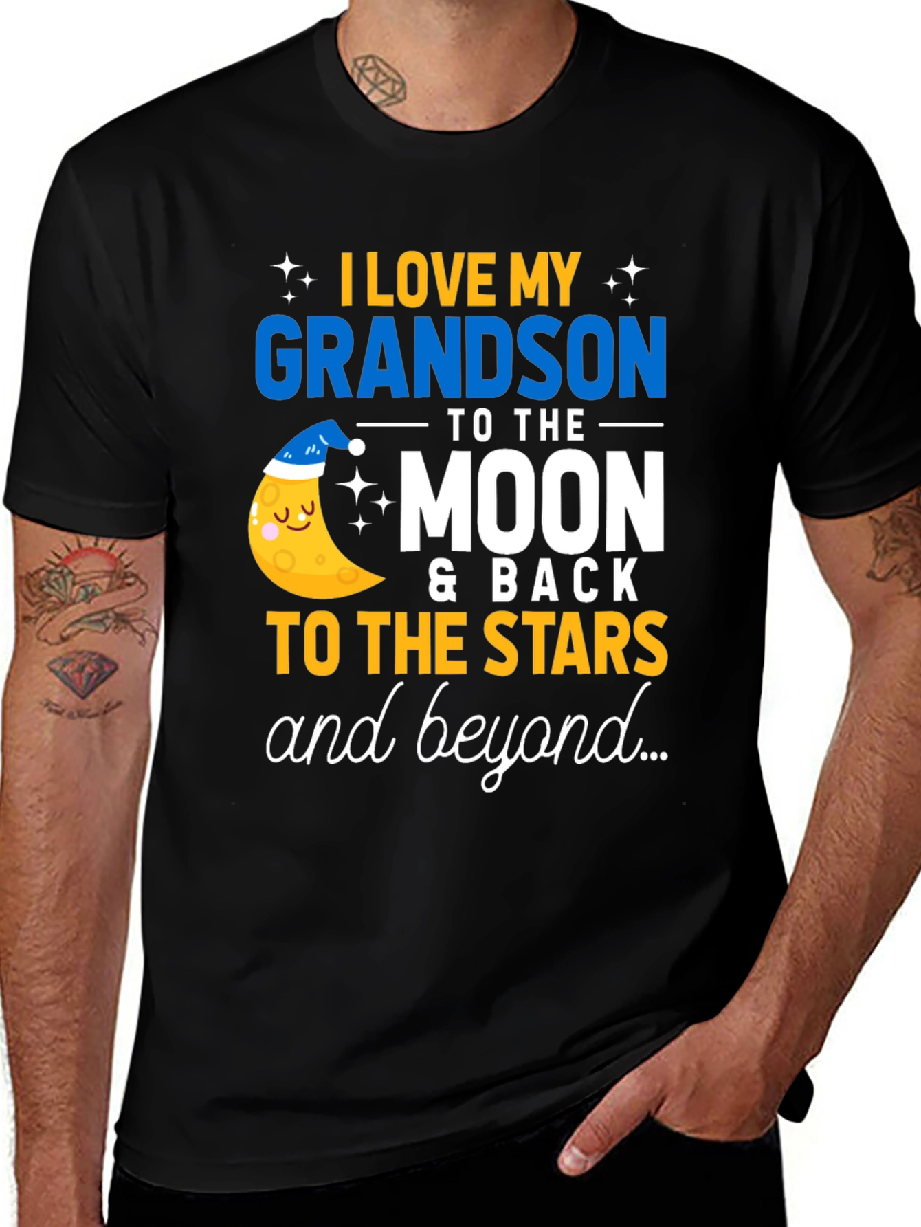 Variant 18 of I Love My Grandson T-Shirt - To The Moon and Back