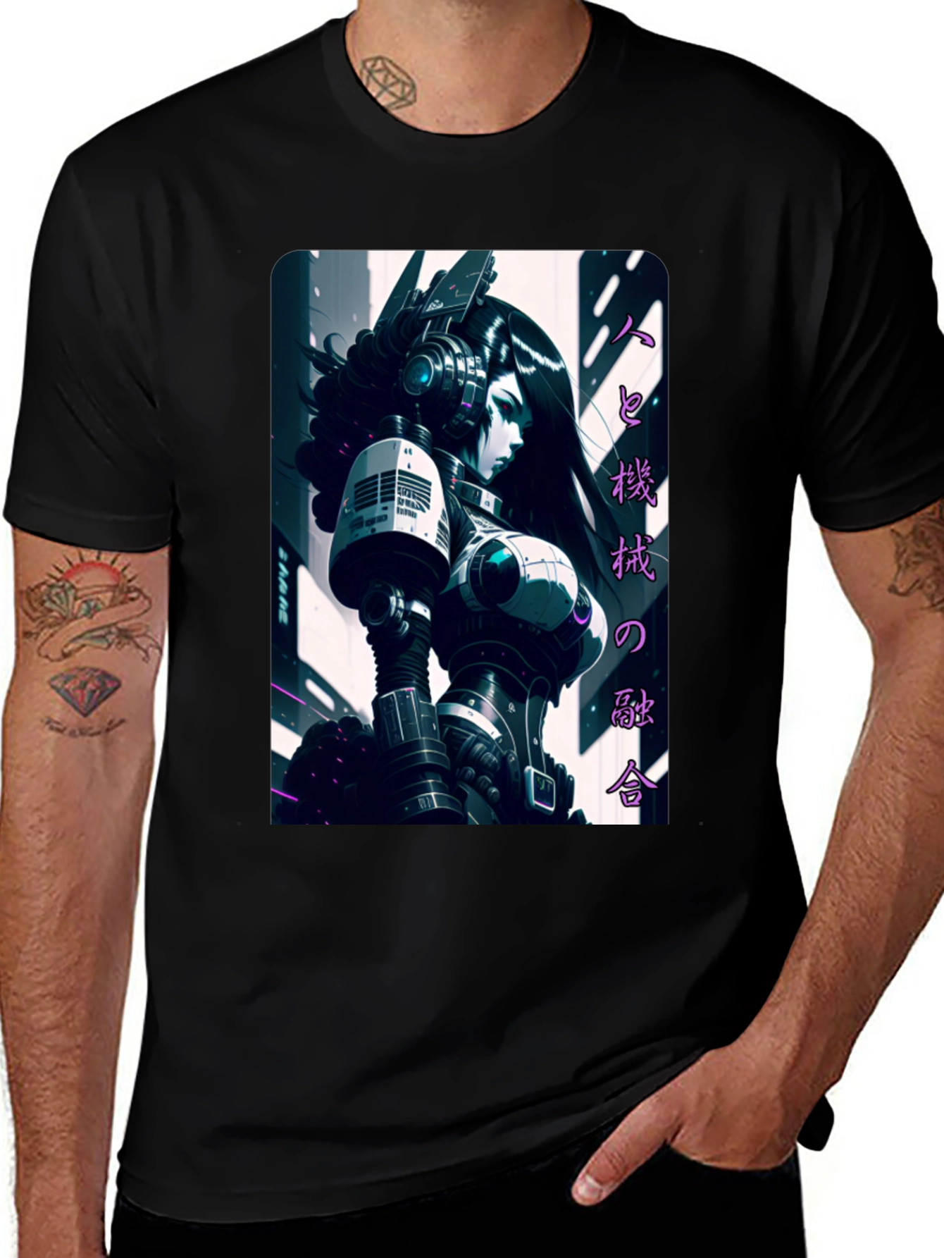 Variant 20 of Cyberpunk Anime T-Shirt