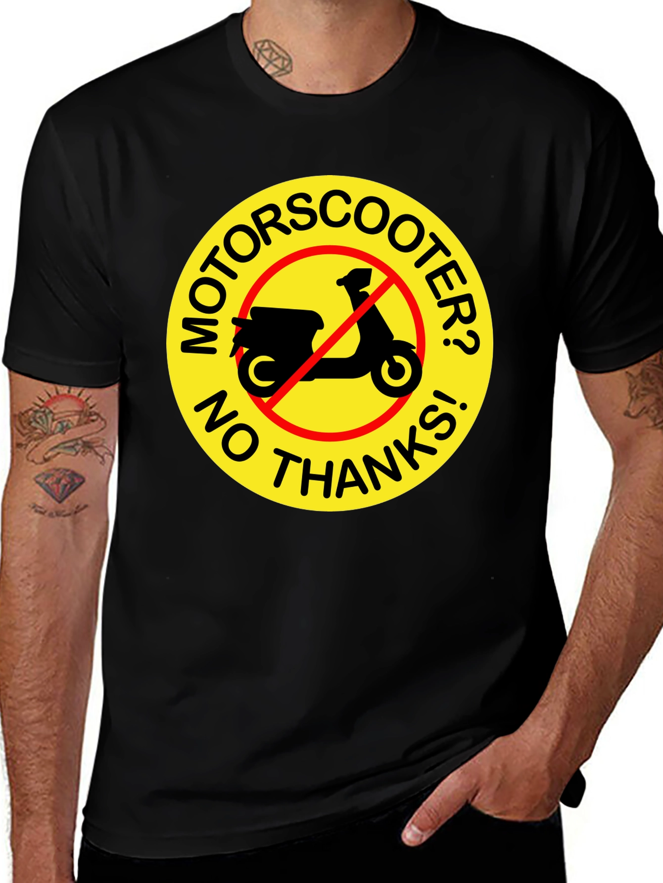 Variant 26 of No Motor Scooter T-Shirt: Funny Graphic Tee