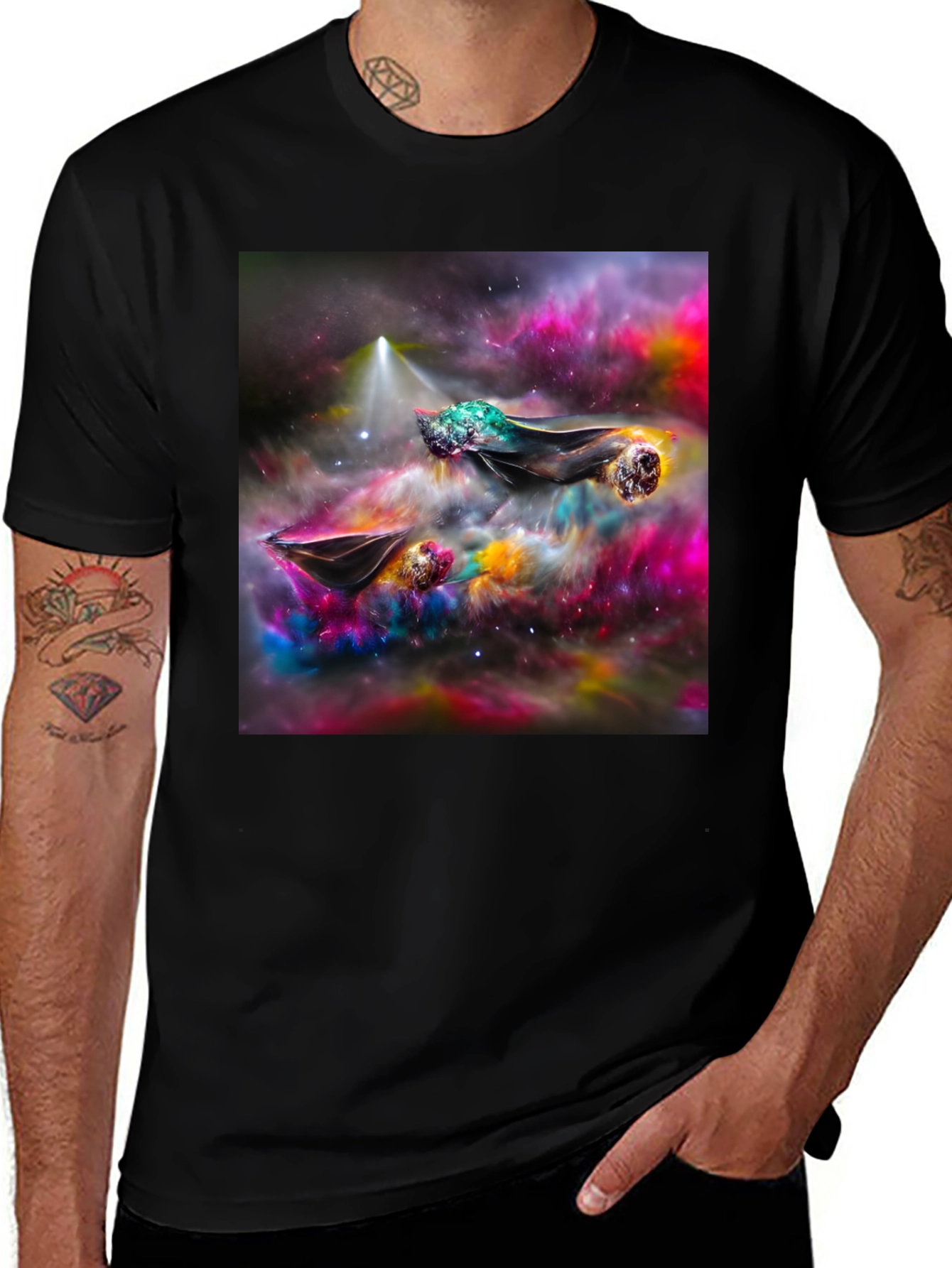Variant 26 of Nebula Dreamscape Tee - Cosmic Art Shirt