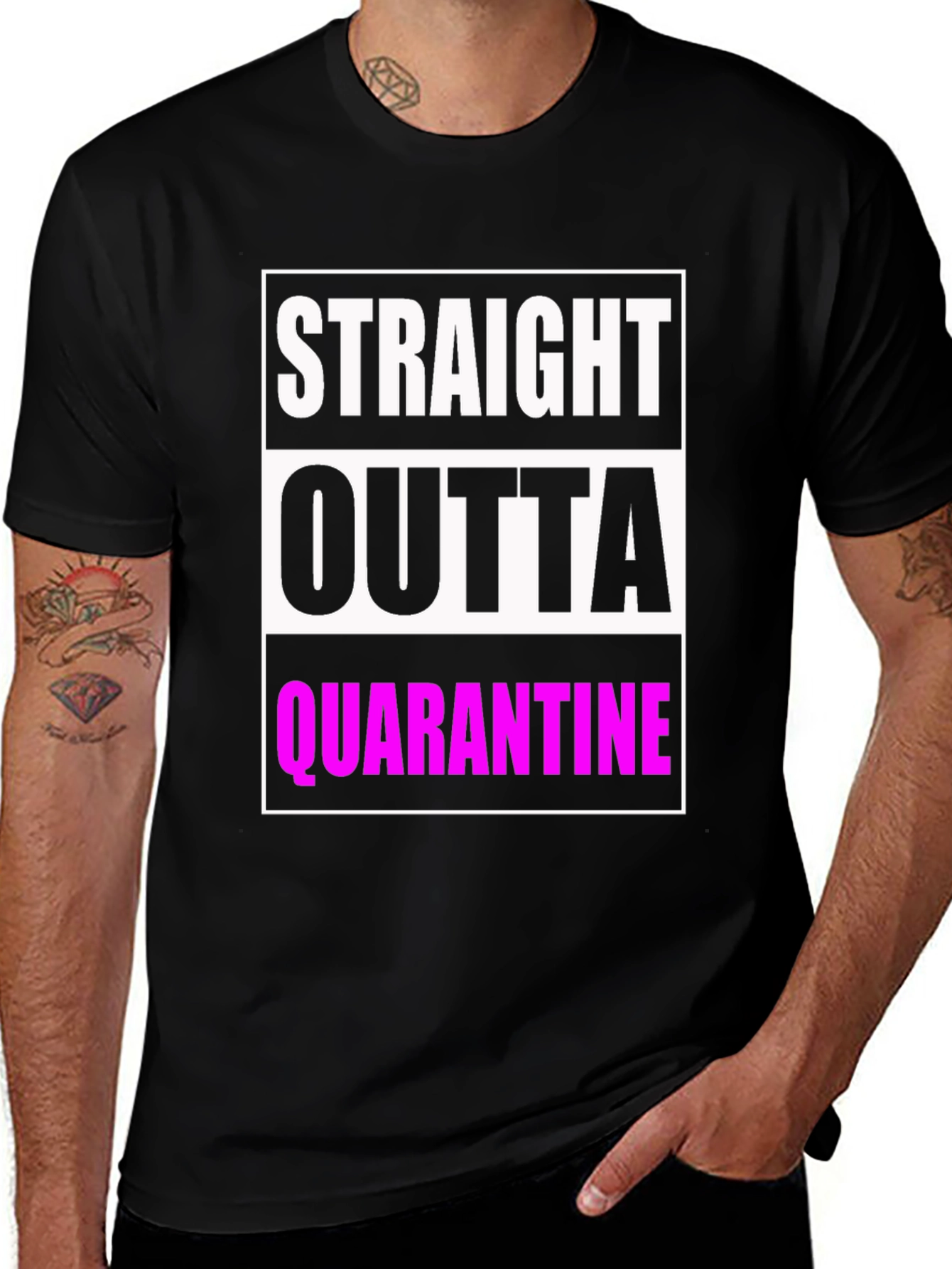 Variant 25 of Straight Outta Quarantine Graphic T-Shirt