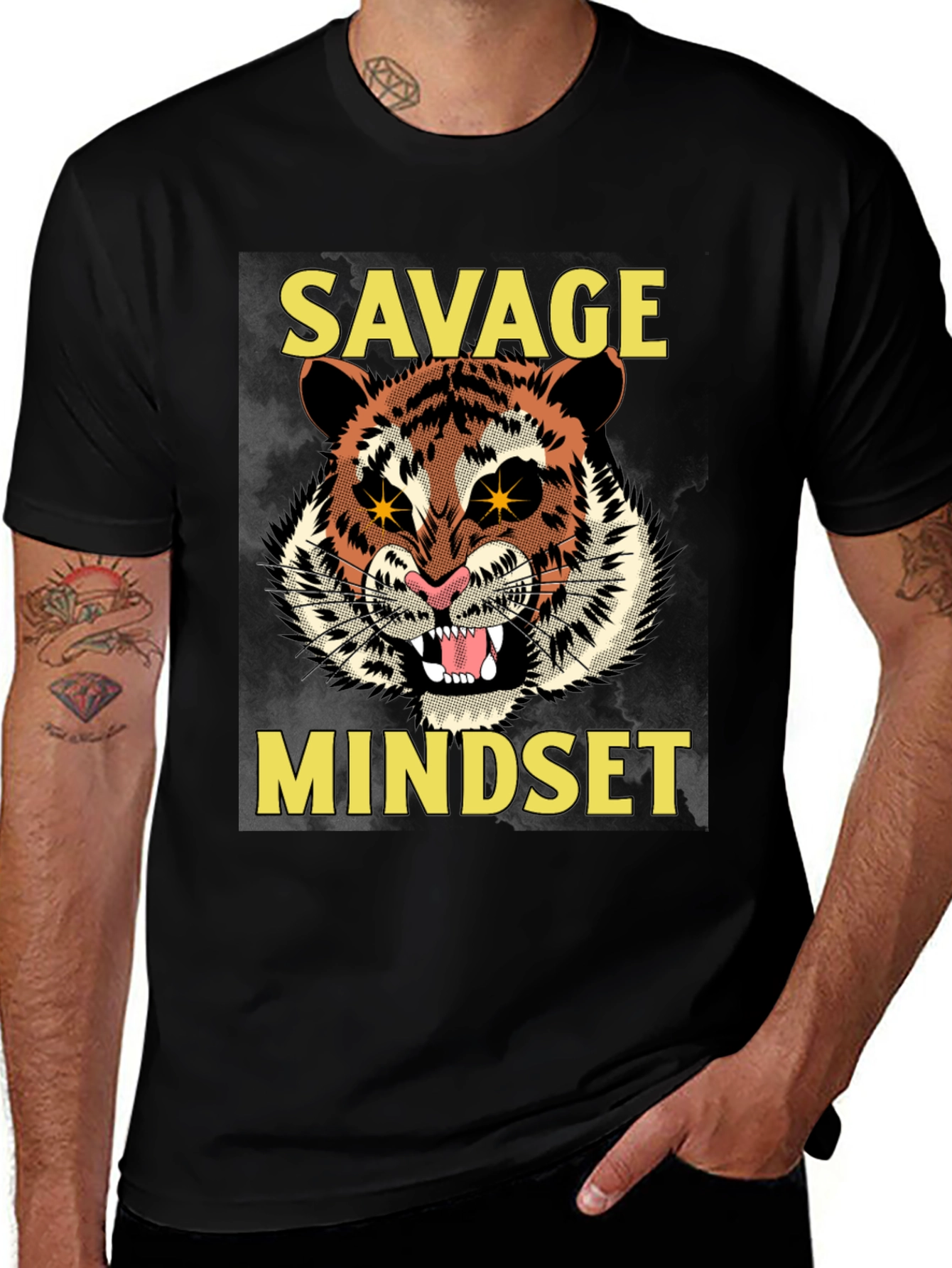 Variant 13 of Savage Mindset Graphic Tee - Tiger