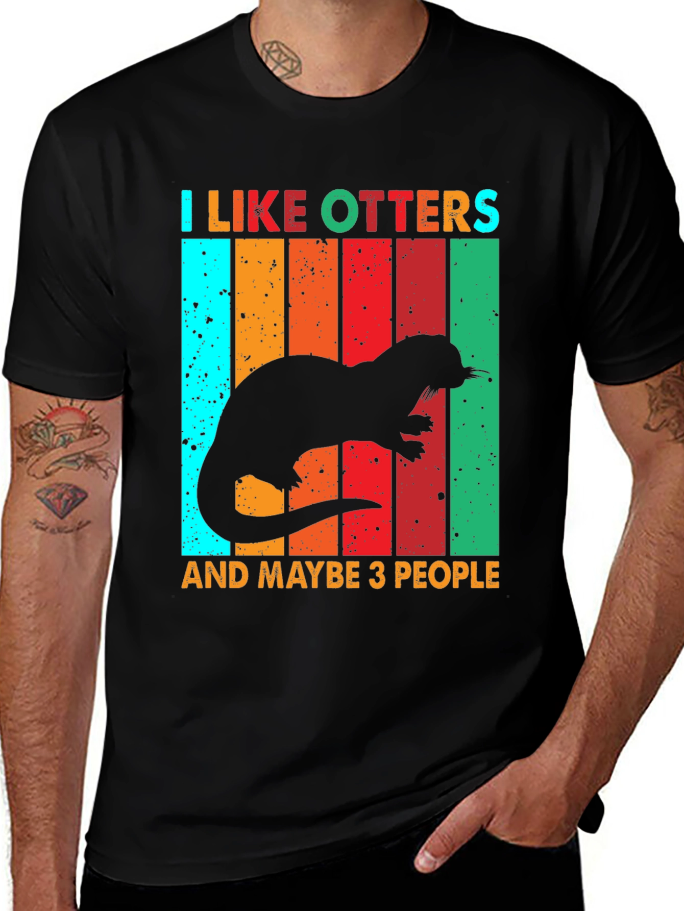 Variant 30 of I Like Otters T-Shirt - Novelty Animal Lover Tee