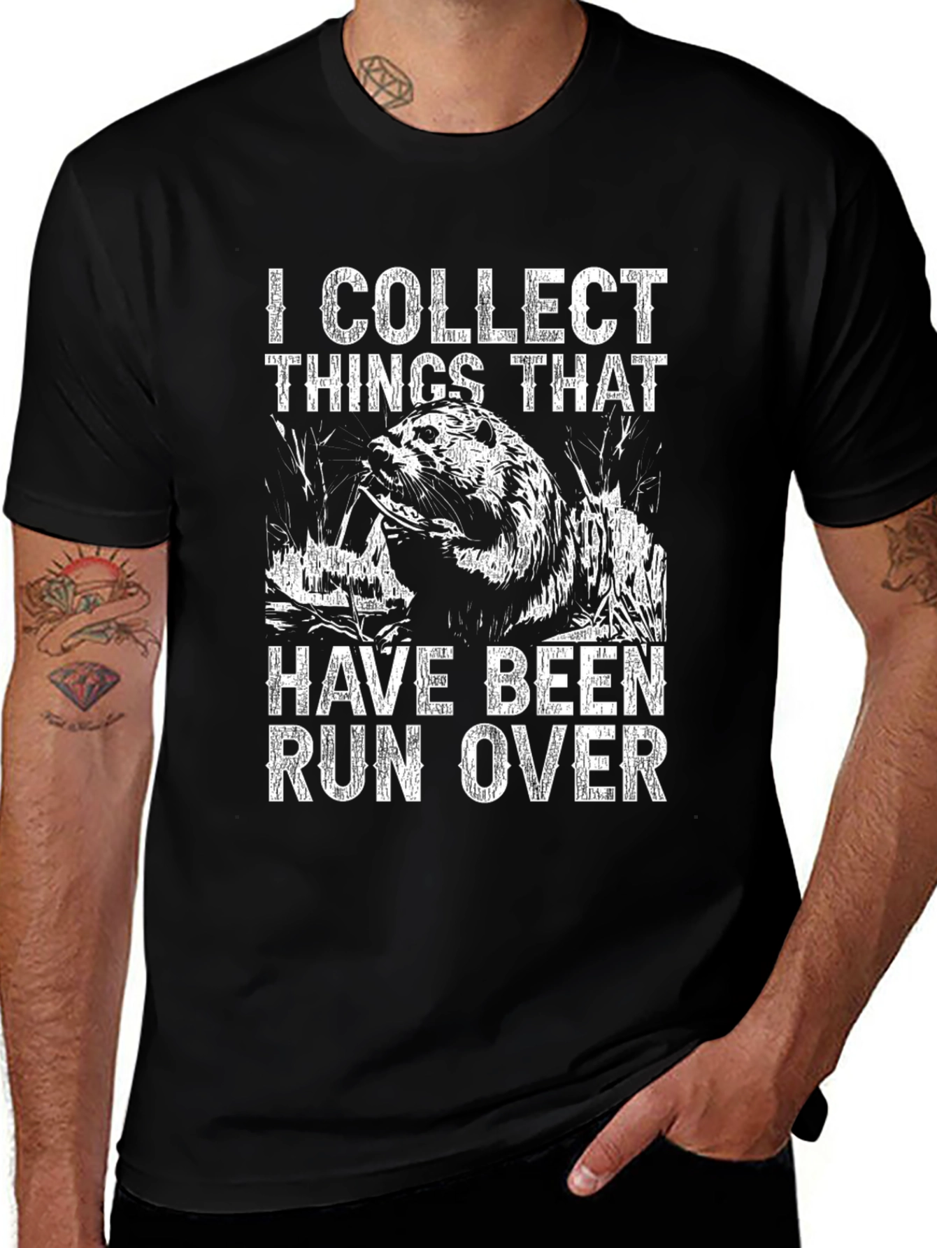 Variant 9 of I Collect Things That Have Been Run Over T-Shirt