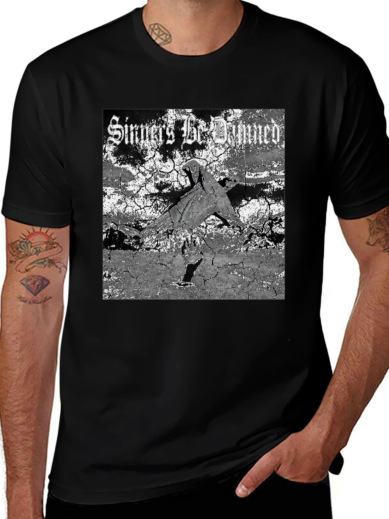 Variant 20 of Sinners Be Damned Graphic Tee