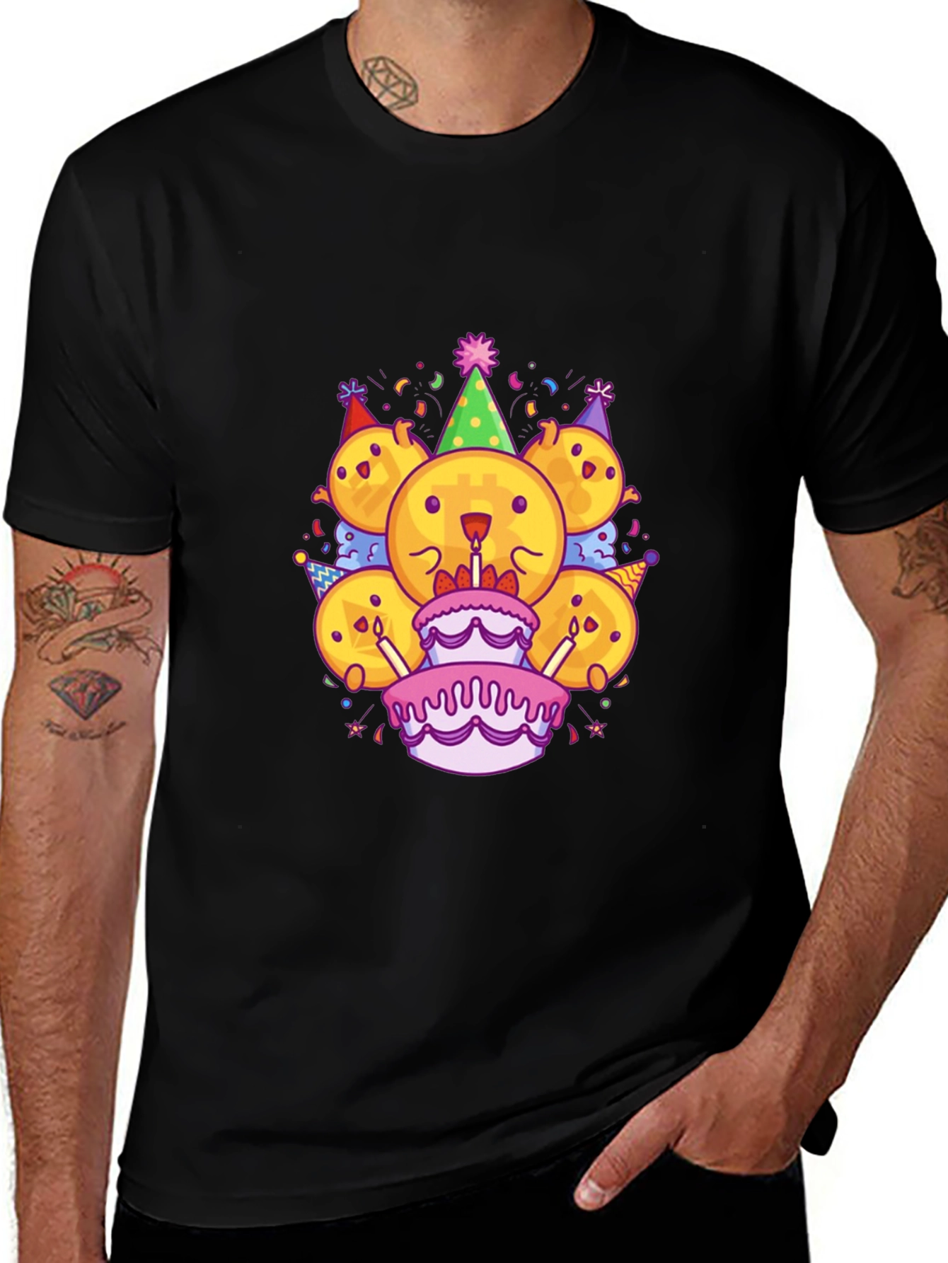 Variant 24 of Bitcoin Birthday Party T-Shirt - Crypto Celebration!