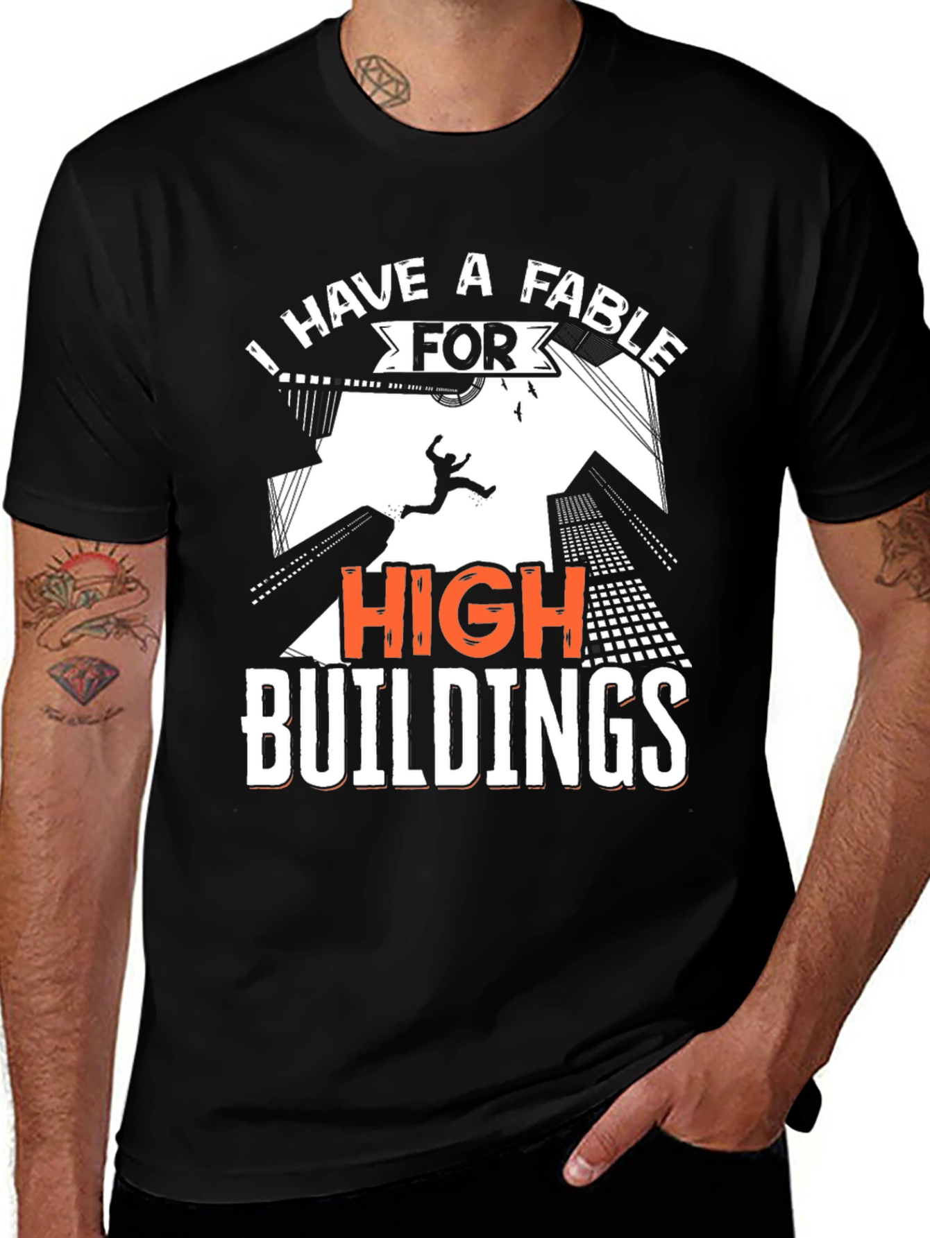 Variant 14 of High Buildings Fable Graphic T-Shirt