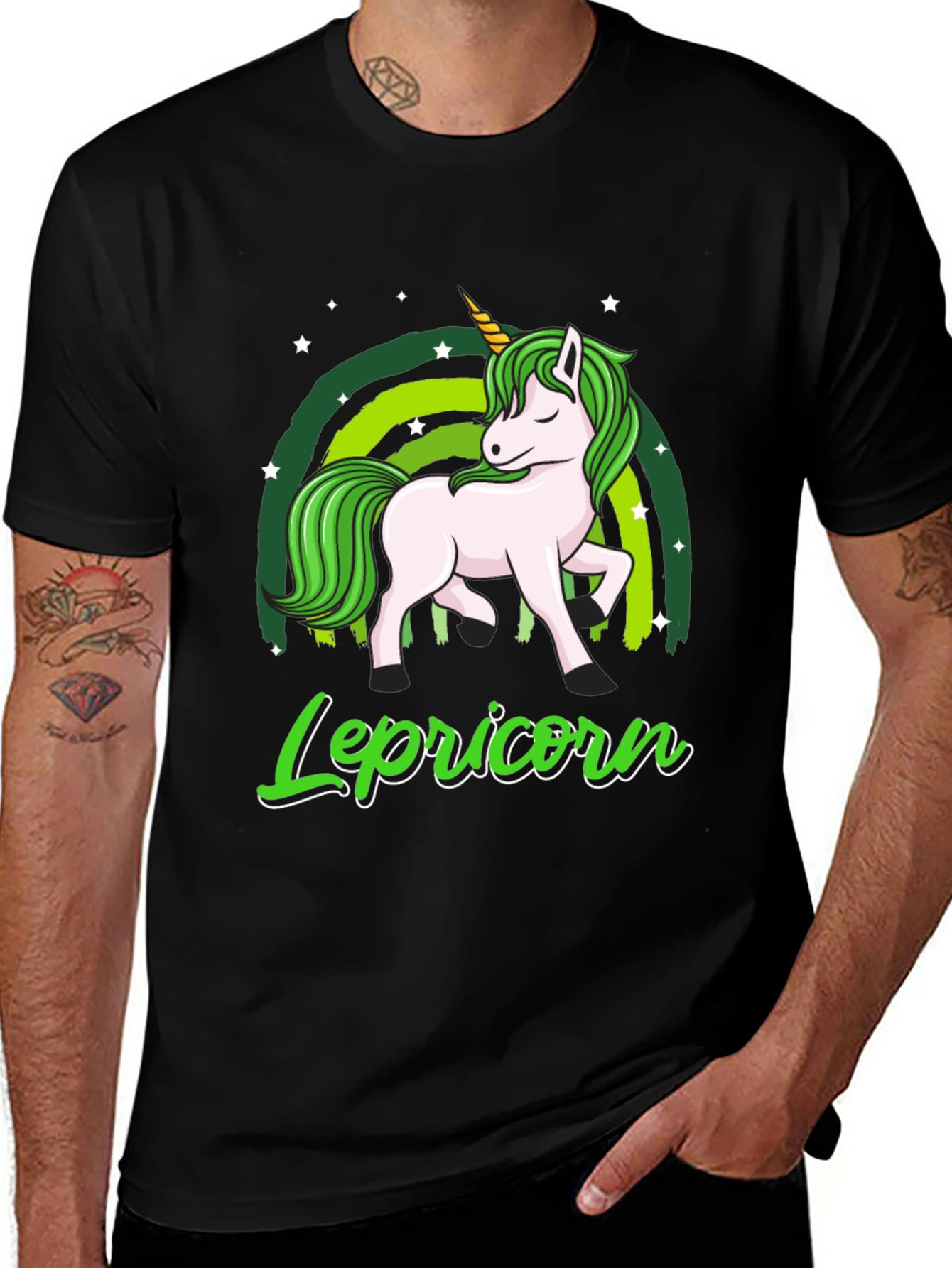 Lepricorn Unicorn St. Patrick's Day Graphic T-Shirt