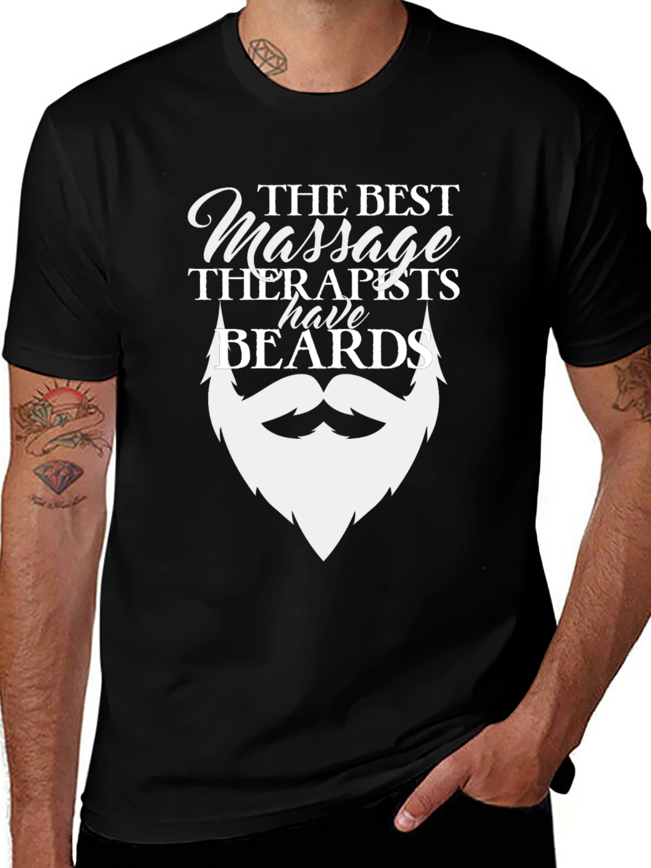 Massage Therapist Beard T-Shirt - Funny Therapy Gift
