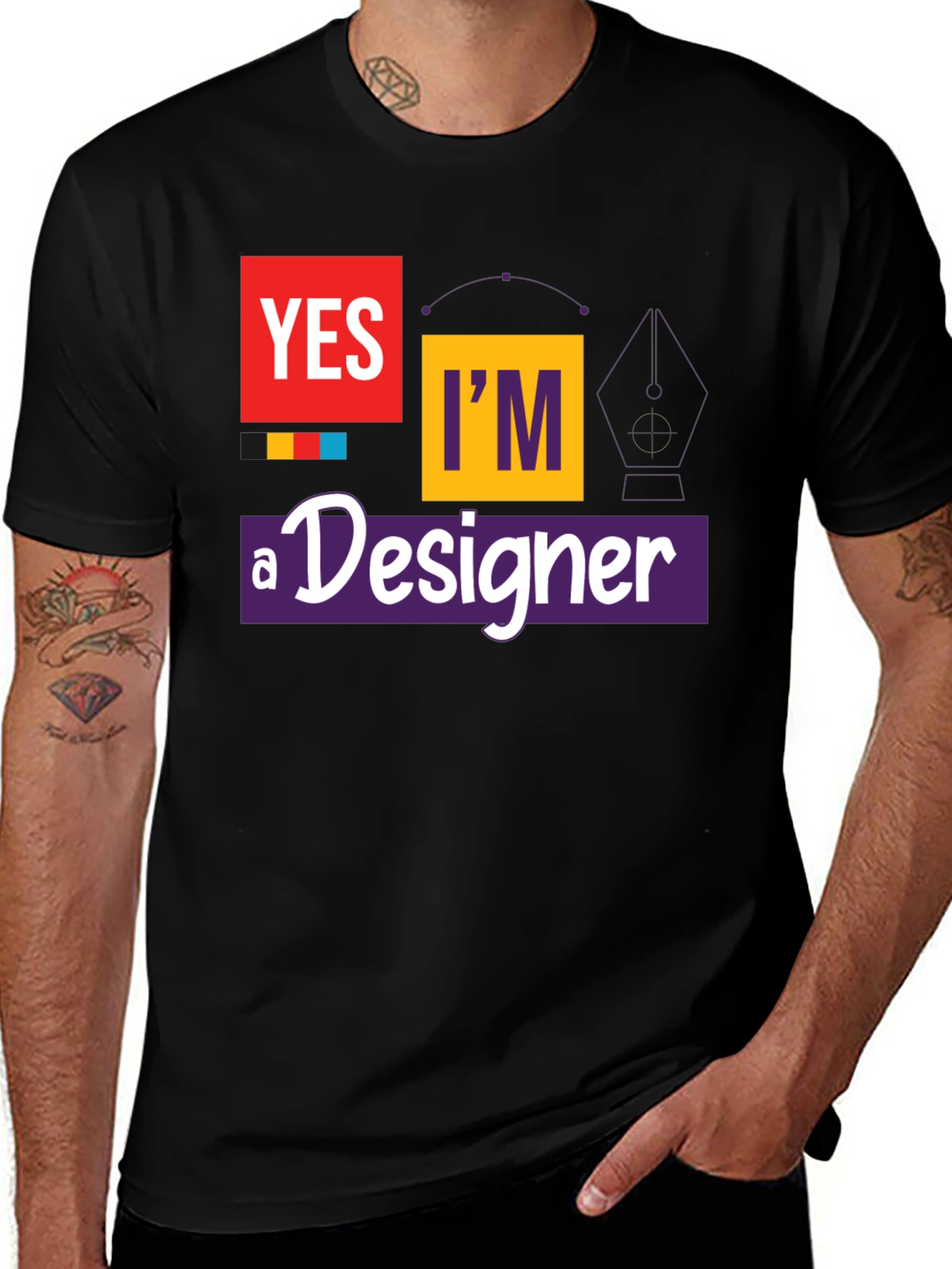 Variant 10 of Yes I'm A Designer T-Shirt - Graphic Tee