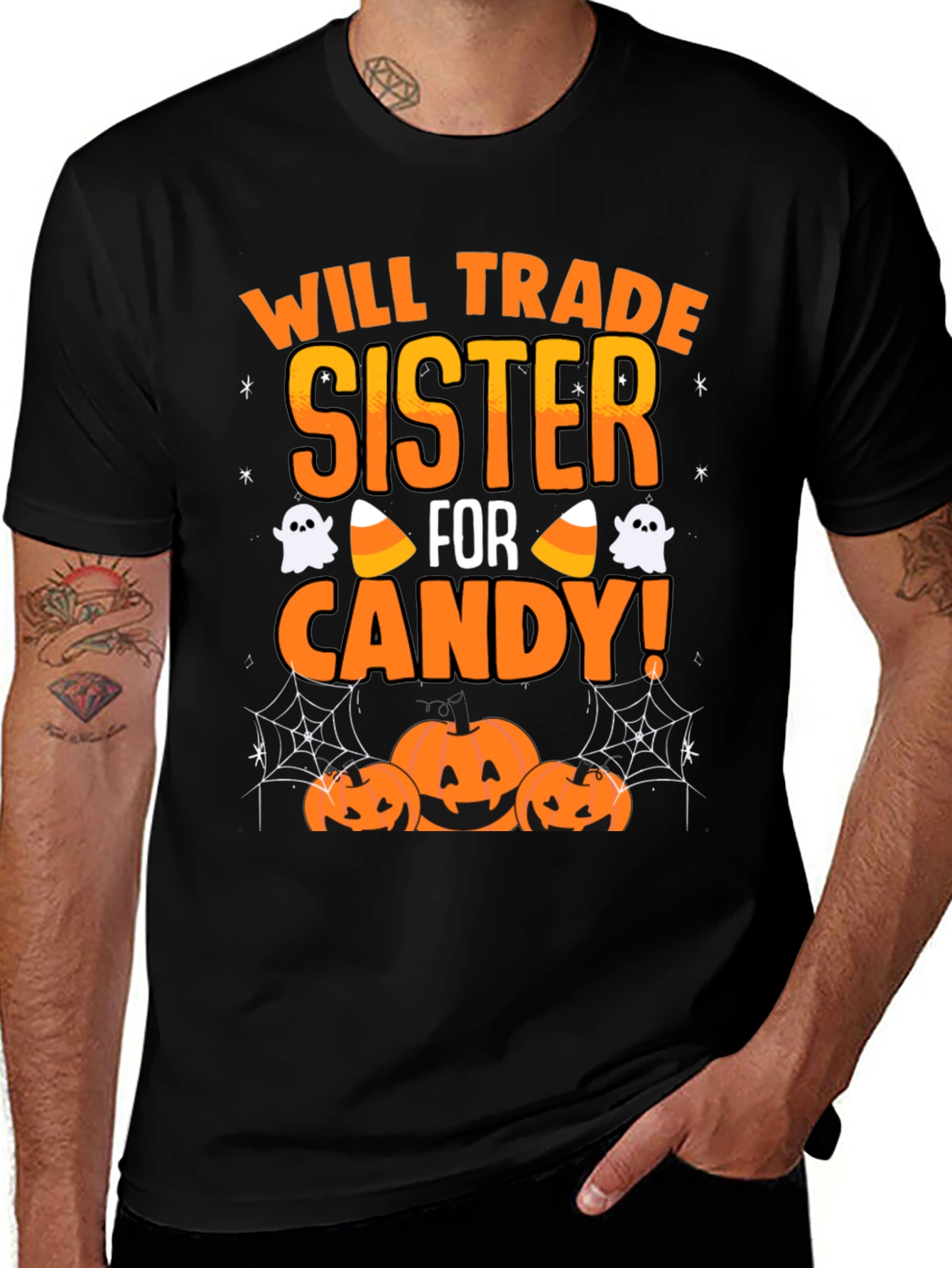 Will Trade Sister for Candy Halloween T-Shirt