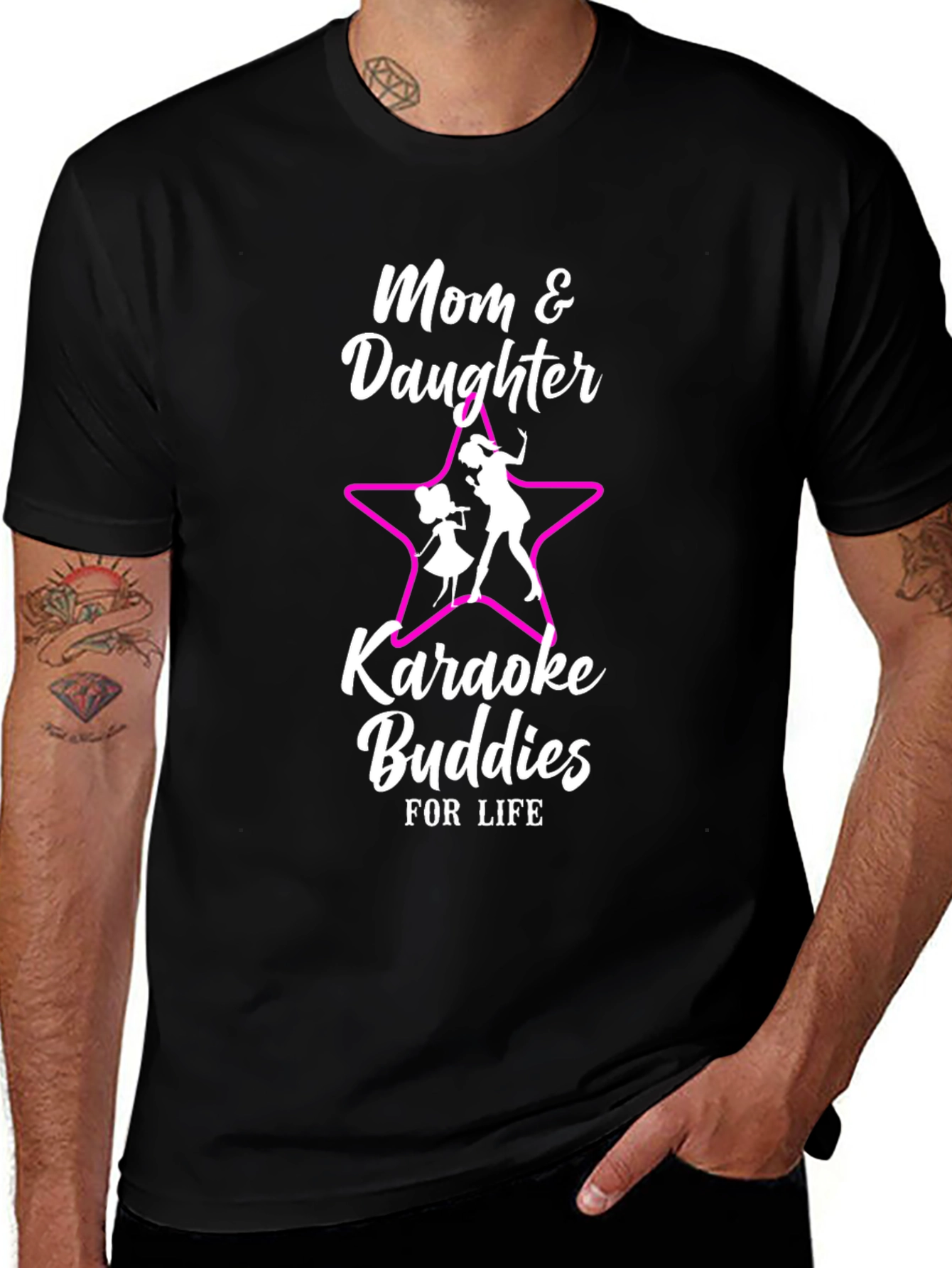 Variant 26 of Mom & Daughter Karaoke Buddies T-Shirt