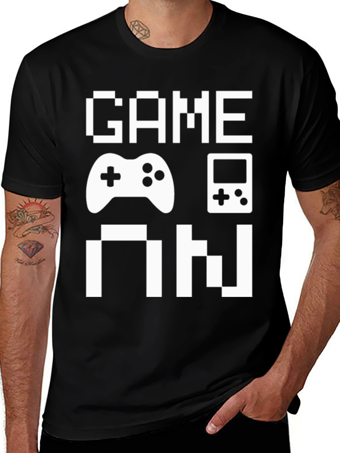 Game On Graphic Tee - Pixel Style Design
