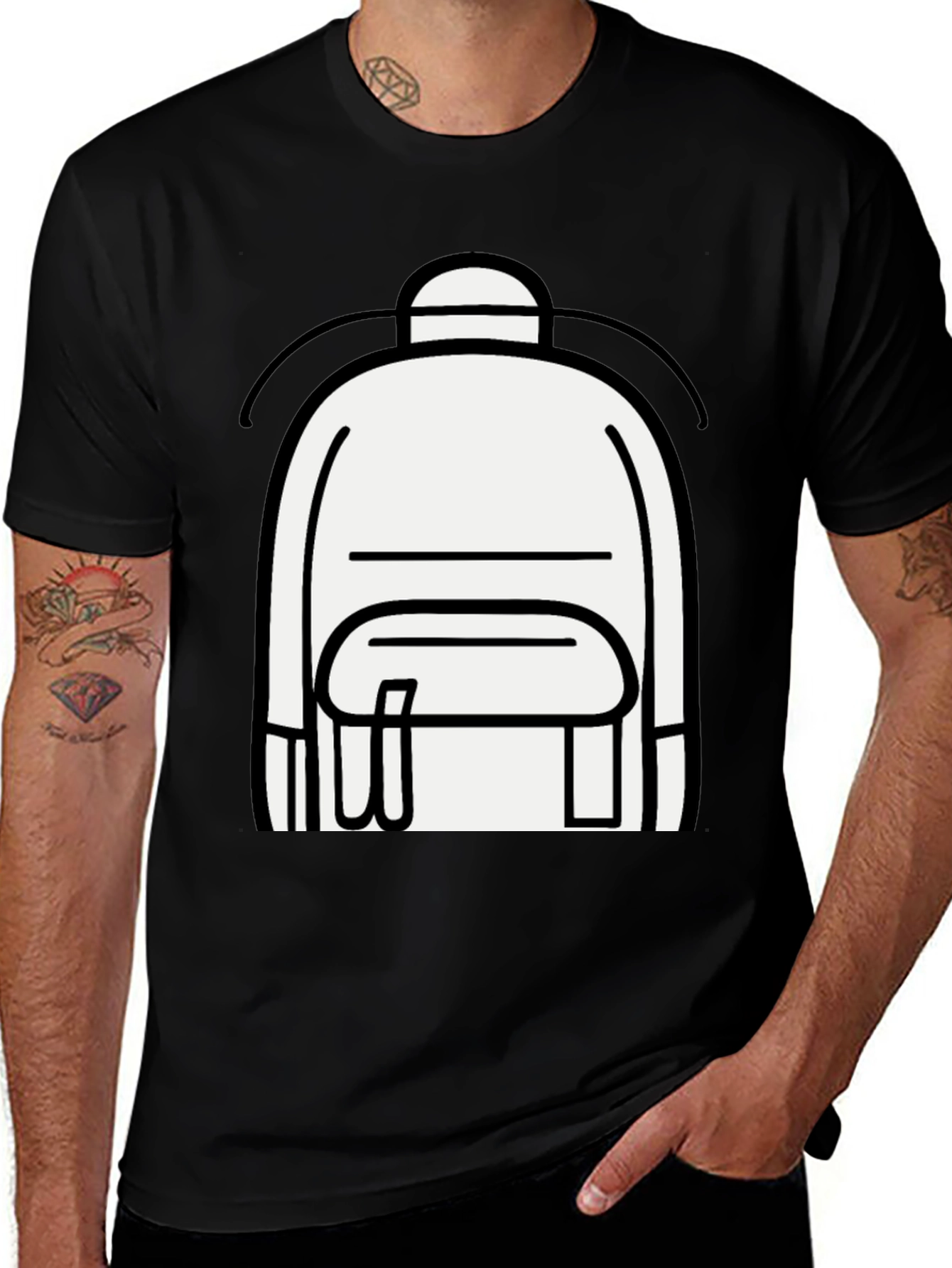 Variant 17 of Graphic Backpack Tee - Bold Style, Everyday Wear